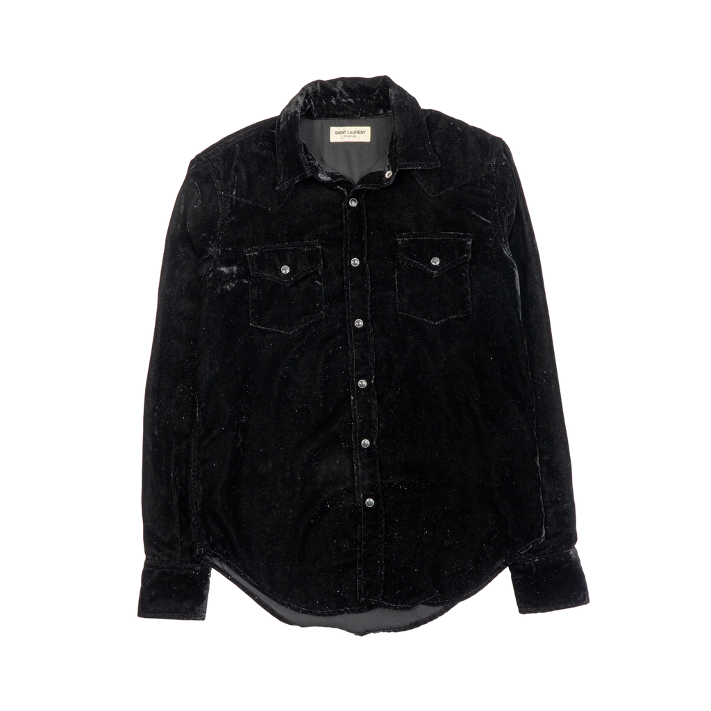 Saint Laurent Western Velvet Blouse - Women's L