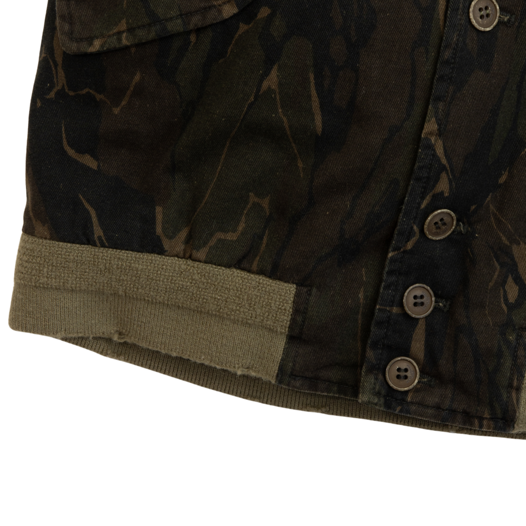 Saint Laurent 'Militaire' Hybrid Bomber Jacket - Women's 36