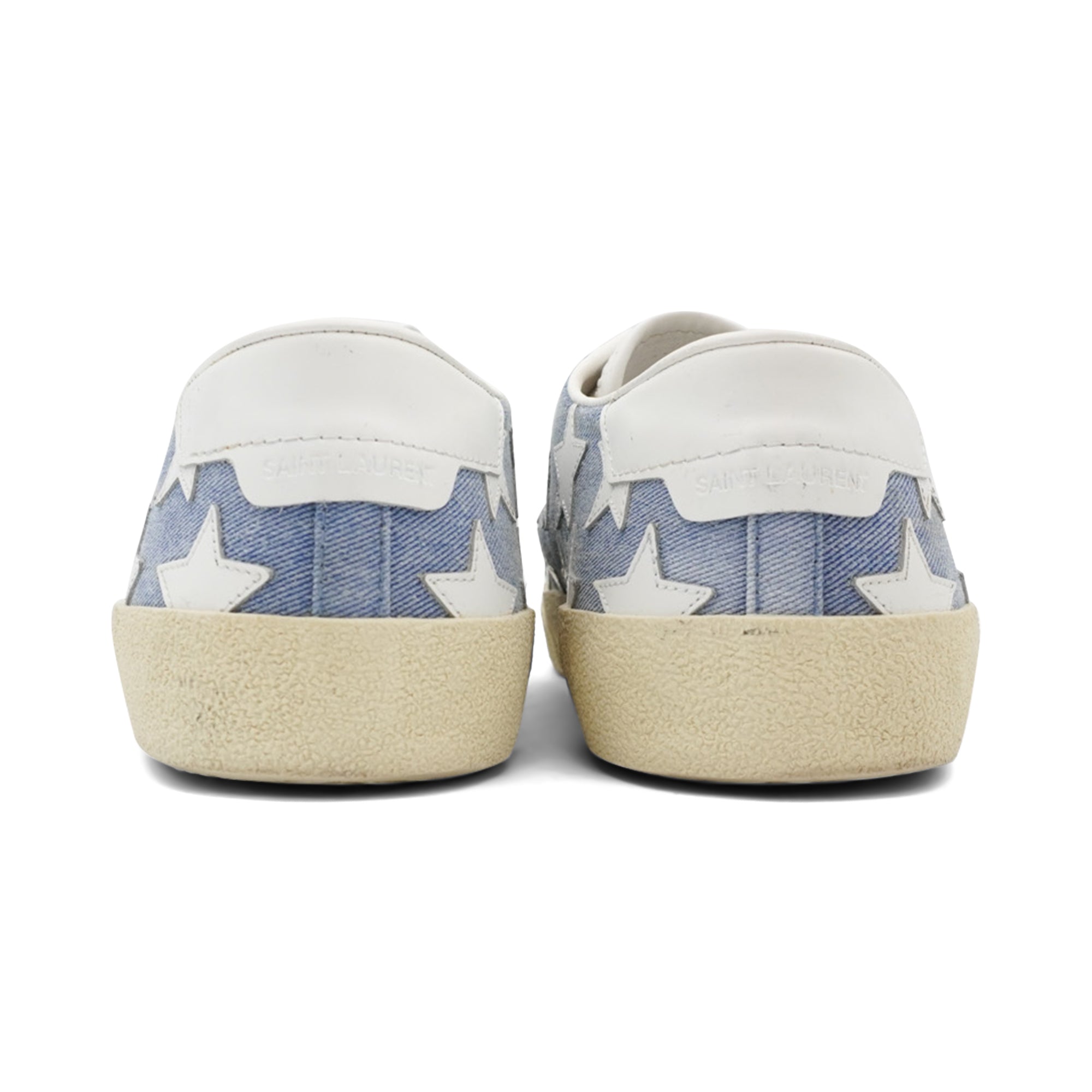 Saint Laurent 'Court Classic' Denim Star Sneakers - Women's 38