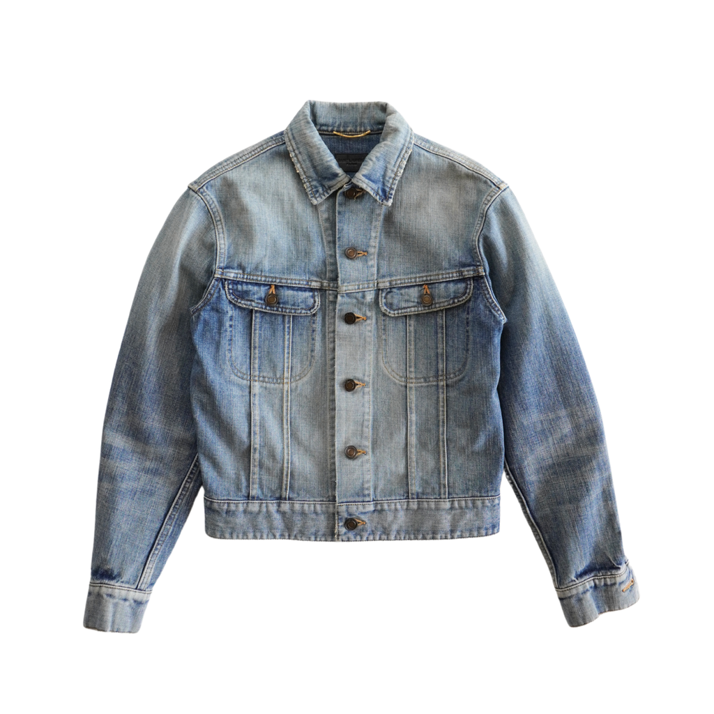 Saint Laurent Studded Denim Jacket - Women's S