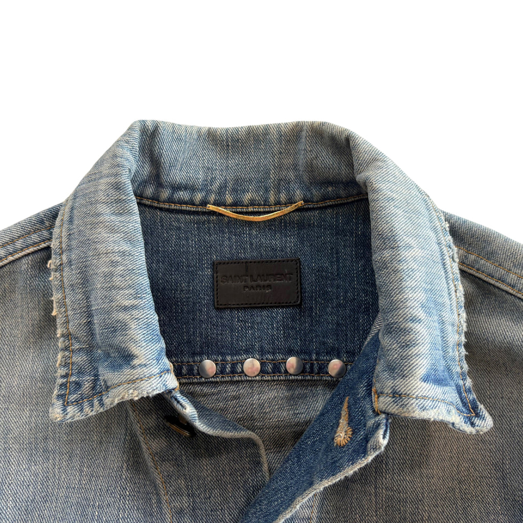 Saint Laurent Studded Denim Jacket - Women's S