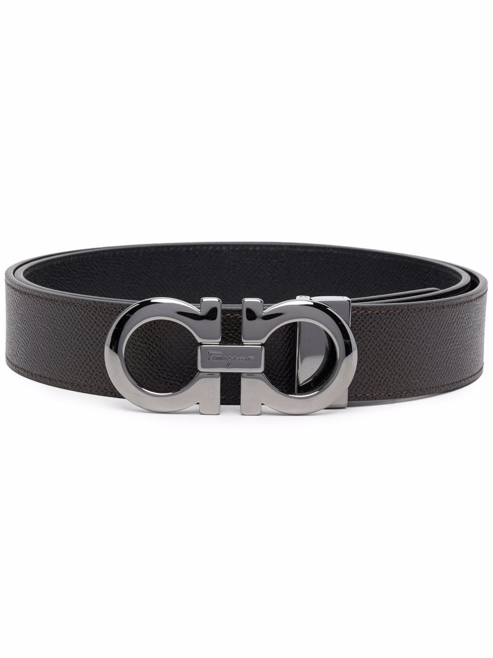 SALVATORE FERRAGAMO CALFSKIN LEATHER GANCINI BELT