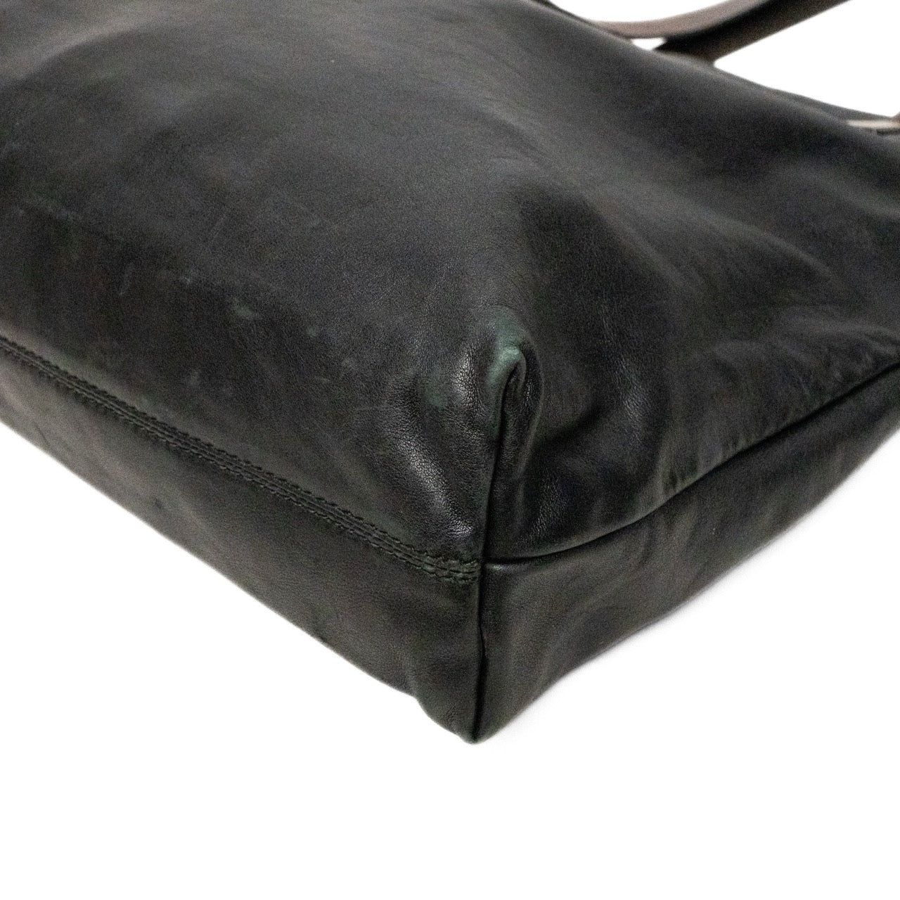 Salvatore Ferragamo Black Leather Tote Bag