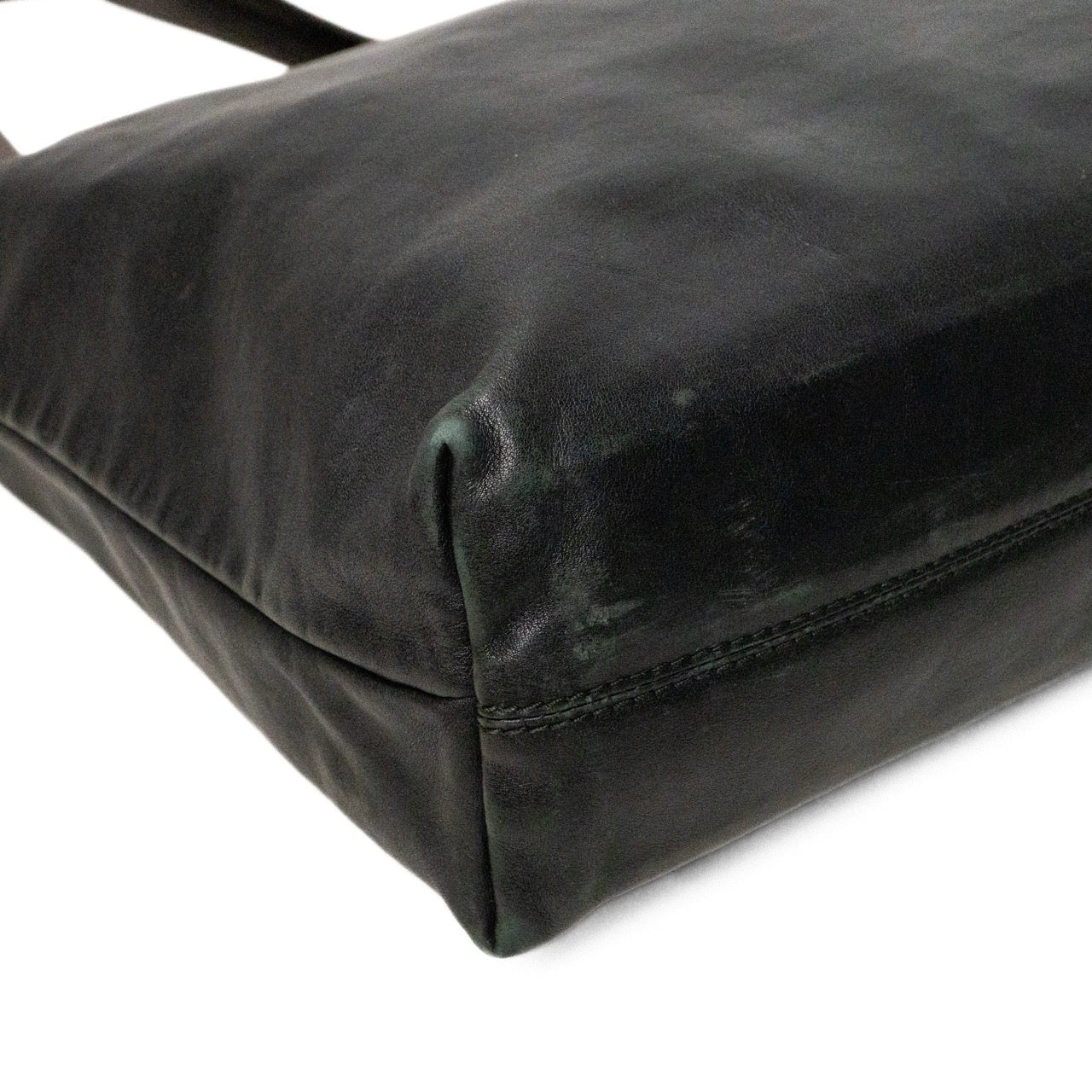 Salvatore Ferragamo Black Leather Tote Bag