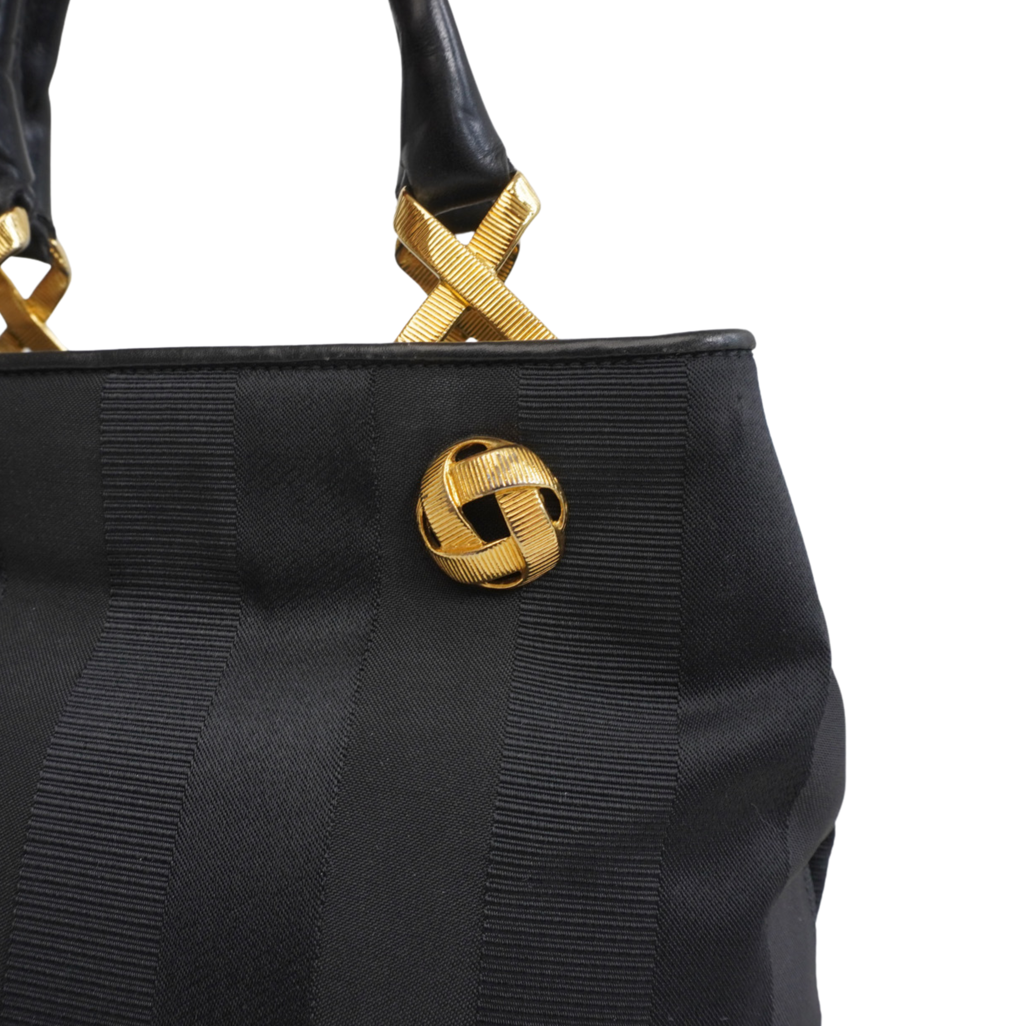 Salvatore Ferragamo Jacquard Tote Bag