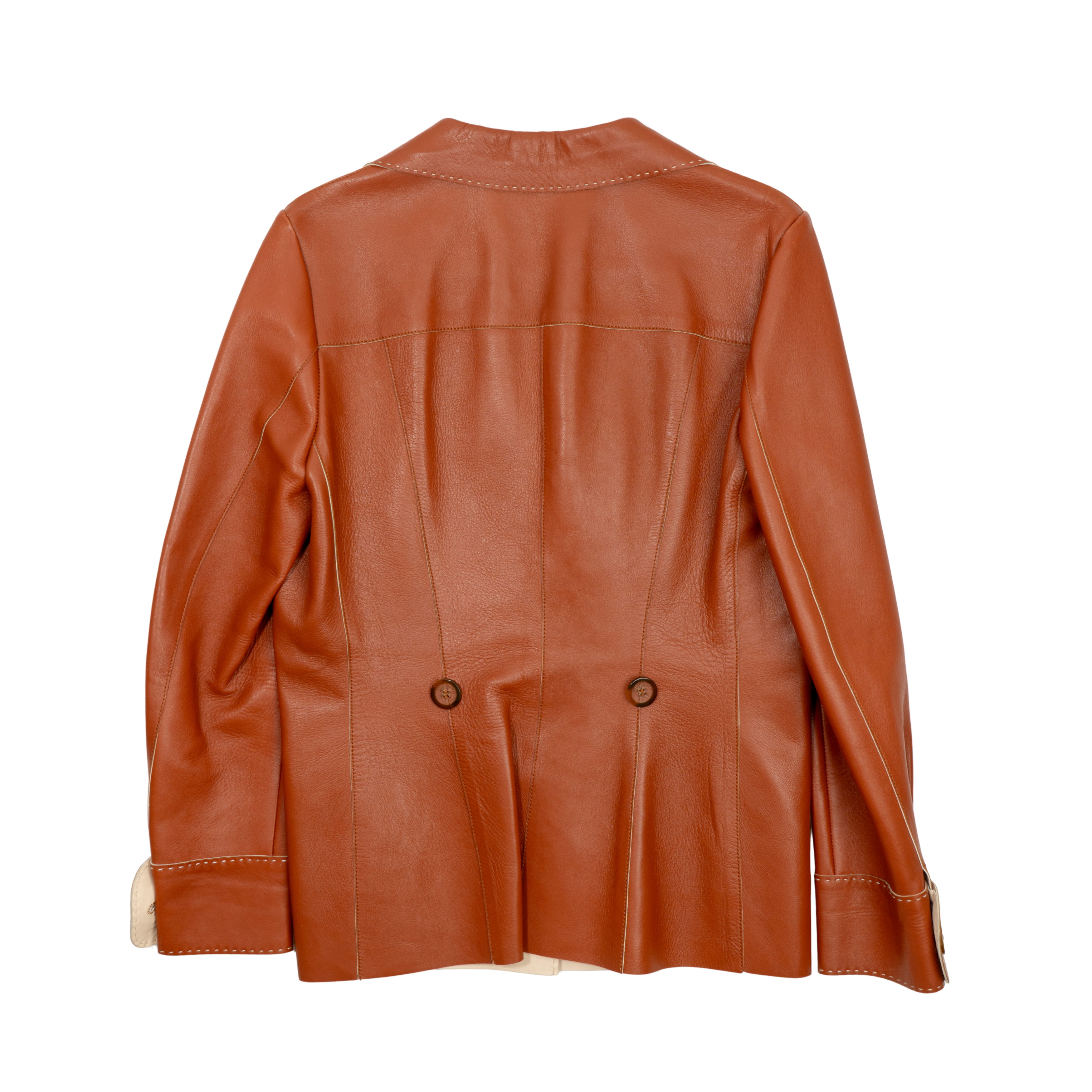Salvatore Ferragamo Leather Blazer - Women's 14