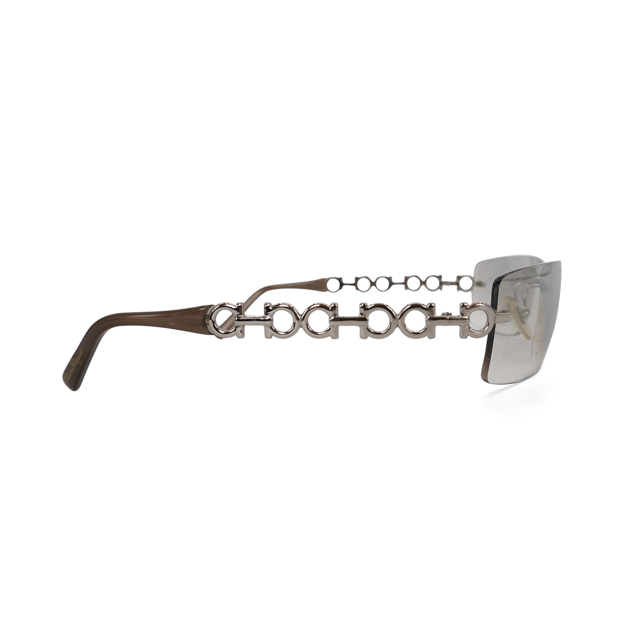 Salvatore Ferragamo 'Gancini' Frameless Sunglasses
