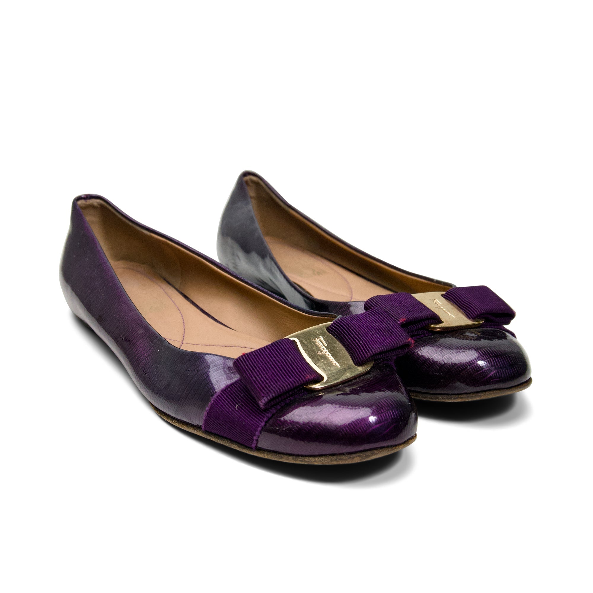 Salvatore Ferragamo Bow Flats - Women's 8
