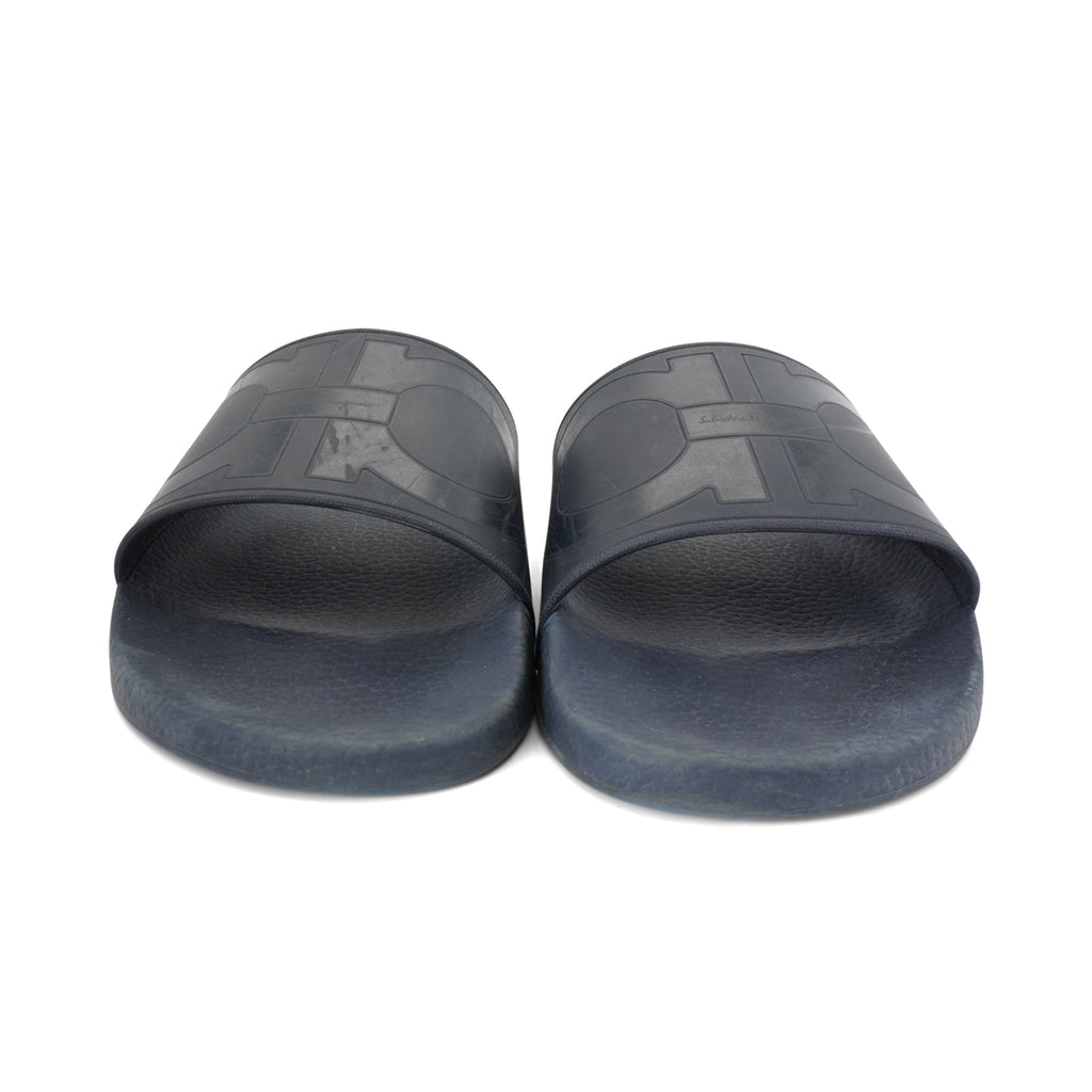 Salvatore Ferragamo 'Gancini' Slides - Men's 42