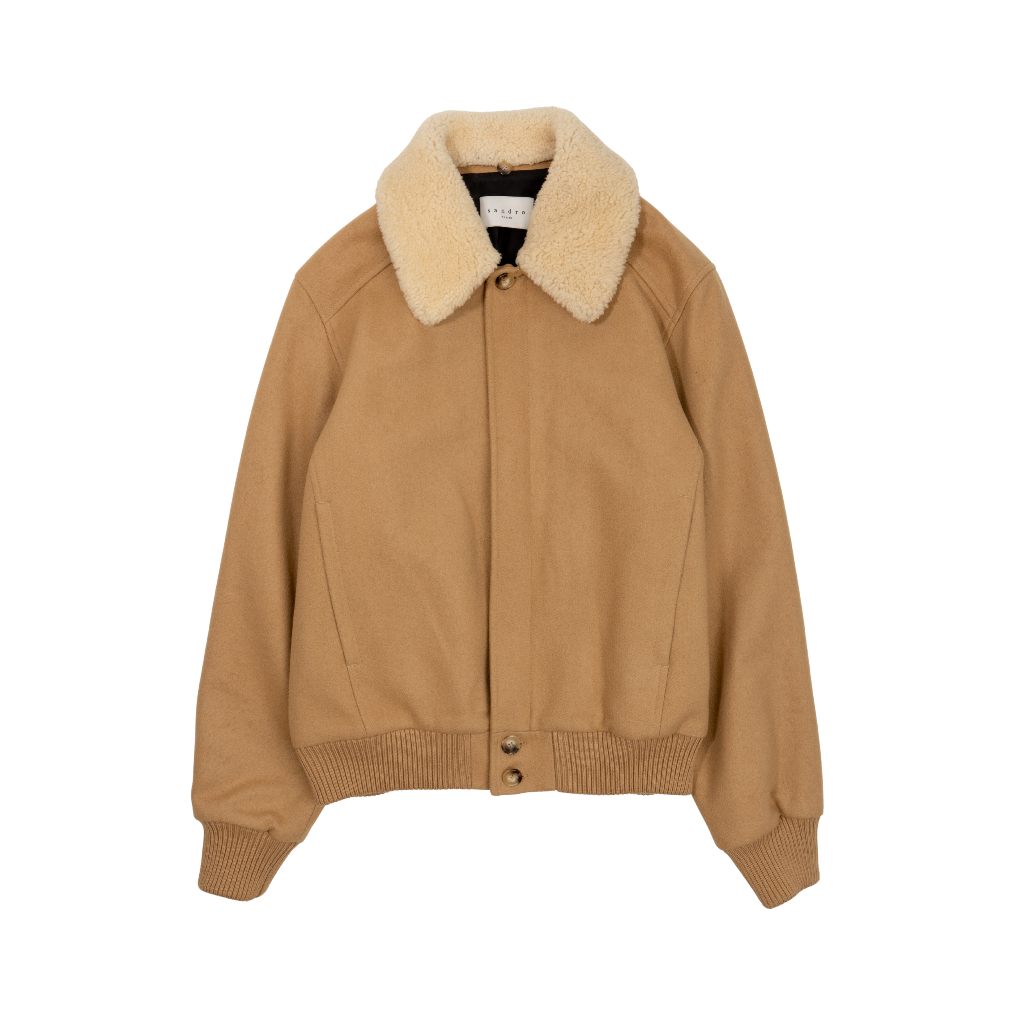 Sandro Wool Aviator Jacket - Men's M
