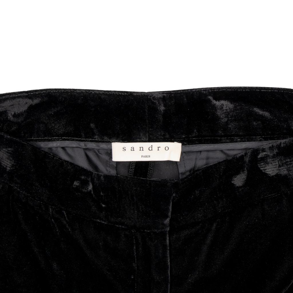 Sandro Velvet Trousers - Women's 36