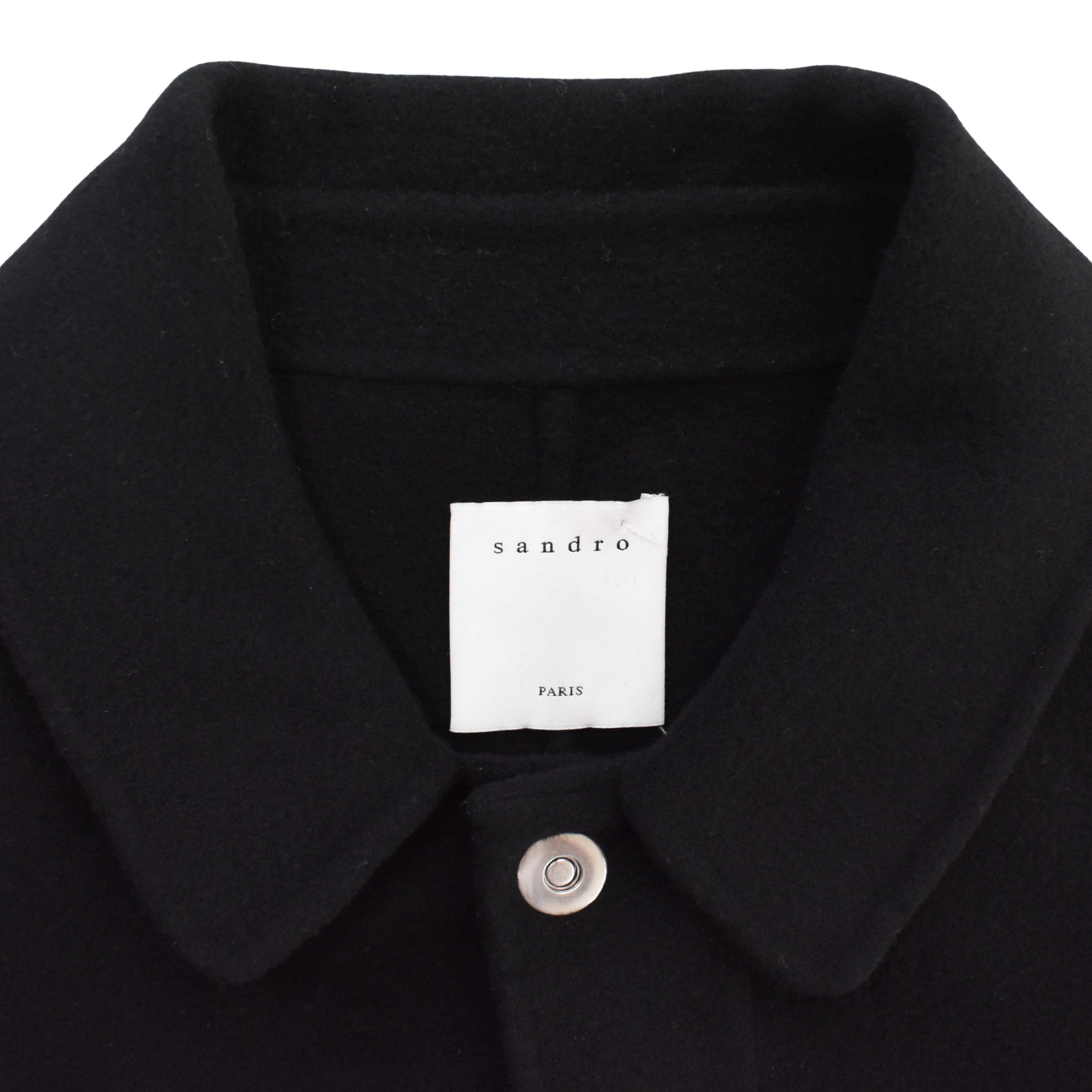 Sandro Belted Wool Jacket - Men's L