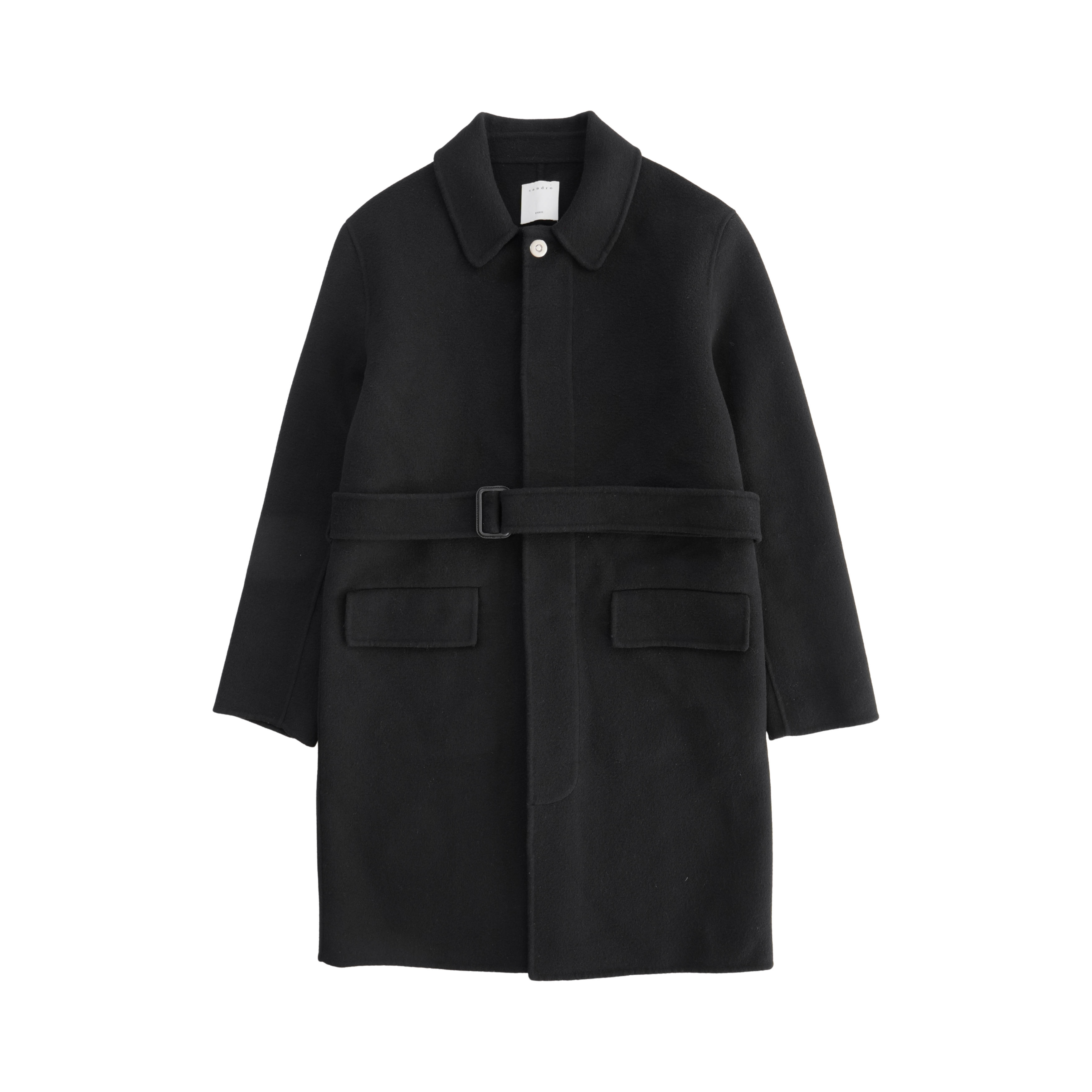 Sandro Belted Wool Jacket - Men's L