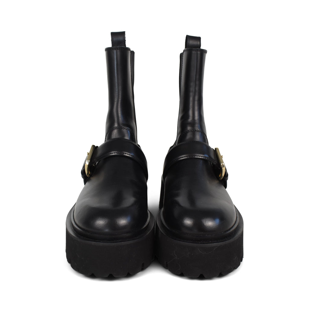Sandro 'Helen Buckle' Chelsea Boots - Women's 38