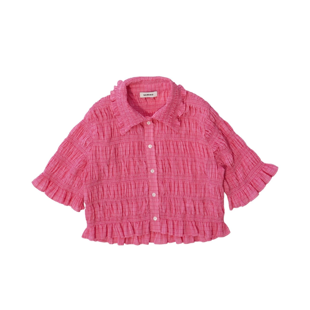 Sandro 'Janelle' Smocked Top - Women's 1