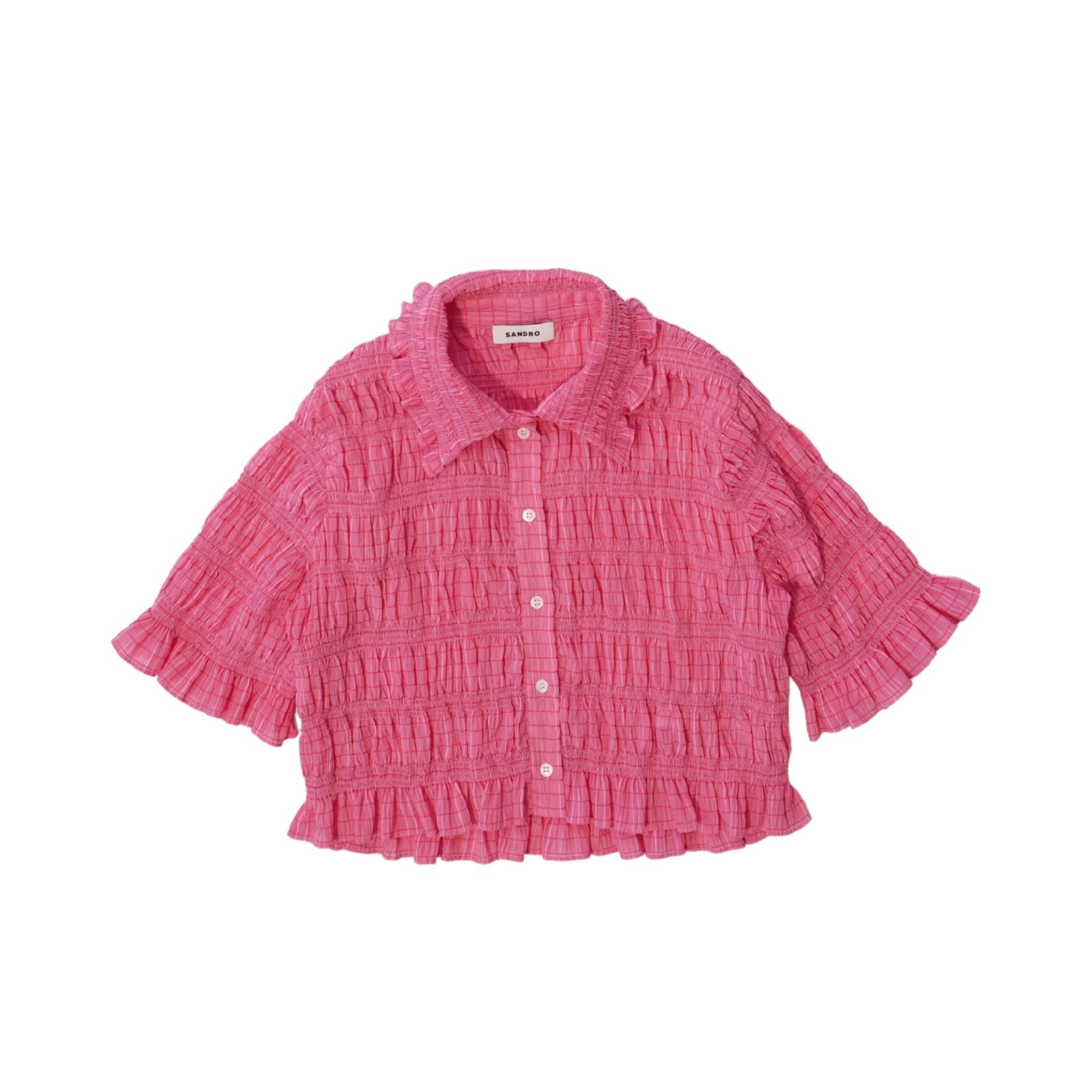 Sandro 'Janelle' Smocked Top - Women's 1