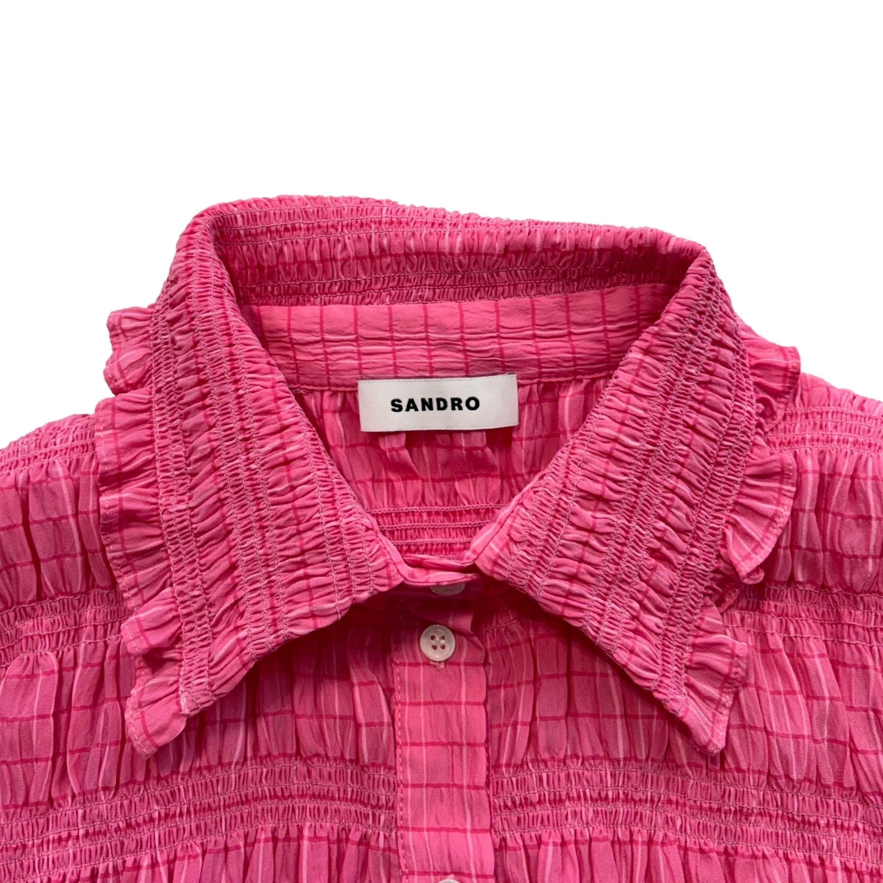 Sandro 'Janelle' Smocked Top - Women's 1