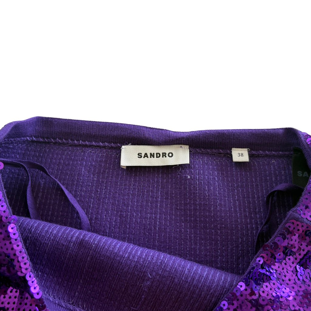 Sandro Sequin Midi Skirt - Women's 38