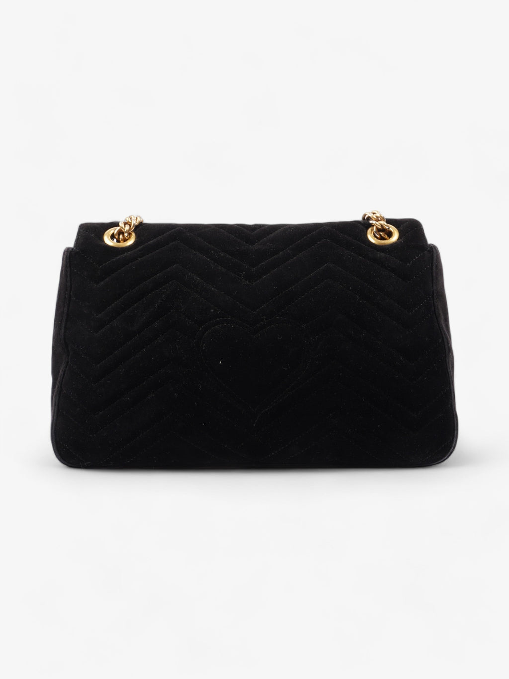 Gucci GG Marmont Flap Black Velvet Medium