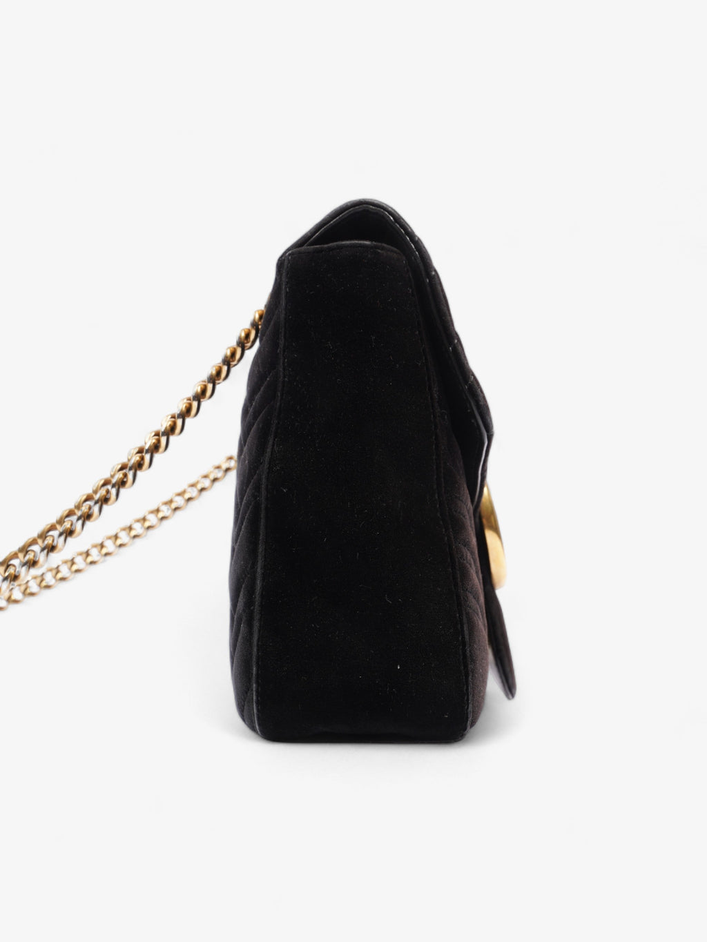 Gucci GG Marmont Flap Black Velvet Medium