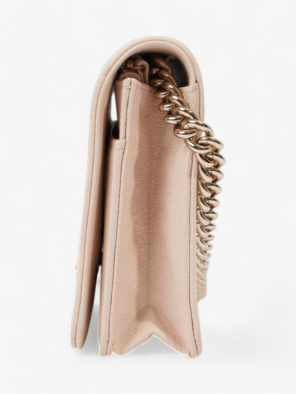 Chanel Boy Wallet on Chain Pink Nude Caviar Leather