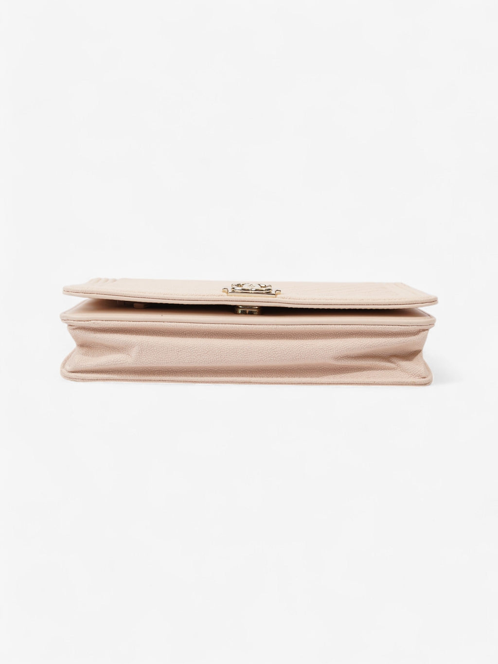 Chanel Boy Wallet on Chain Pink Nude Caviar Leather