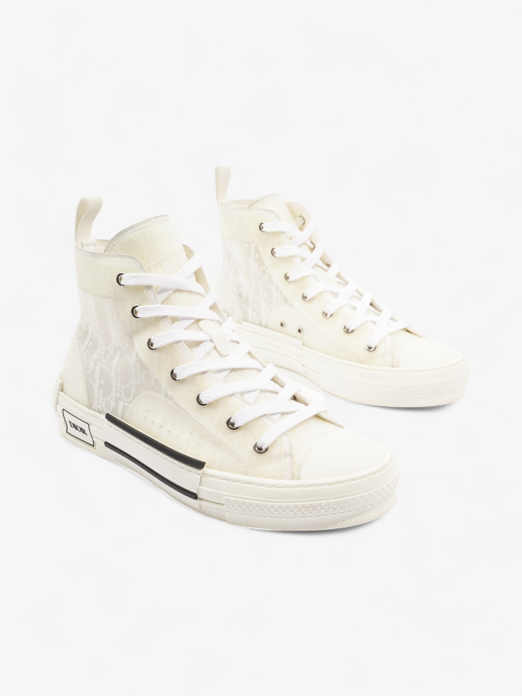 Christian Dior B23 High Top White Canvas EU 41 UK 7