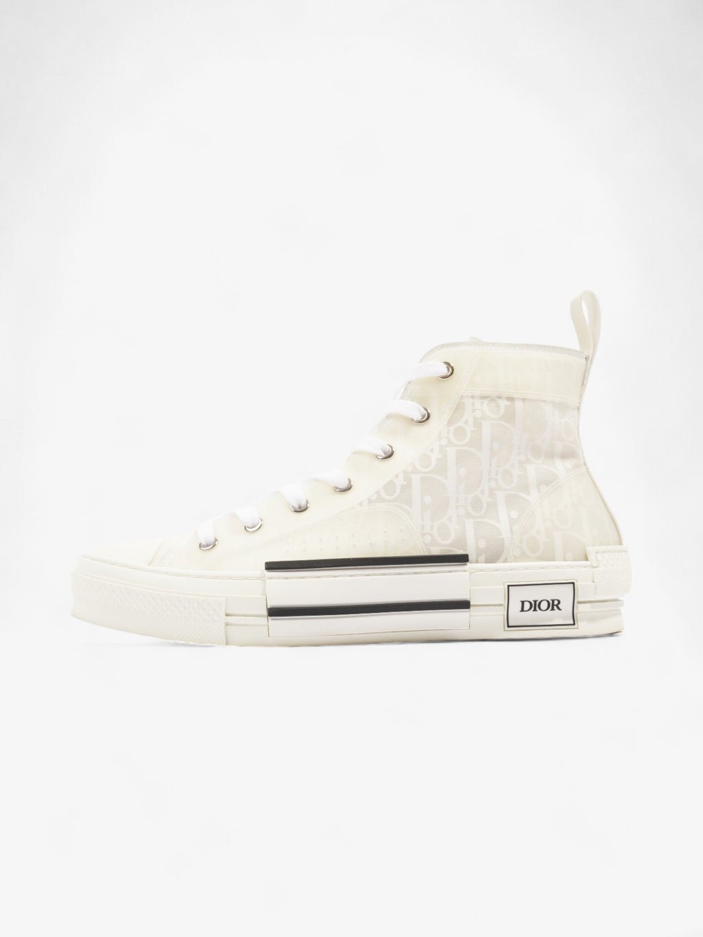 Christian Dior B23 High Top White Canvas EU 41 UK 7