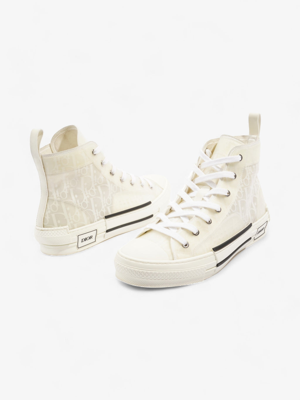 Christian Dior B23 High Top White Canvas EU 41 UK 7