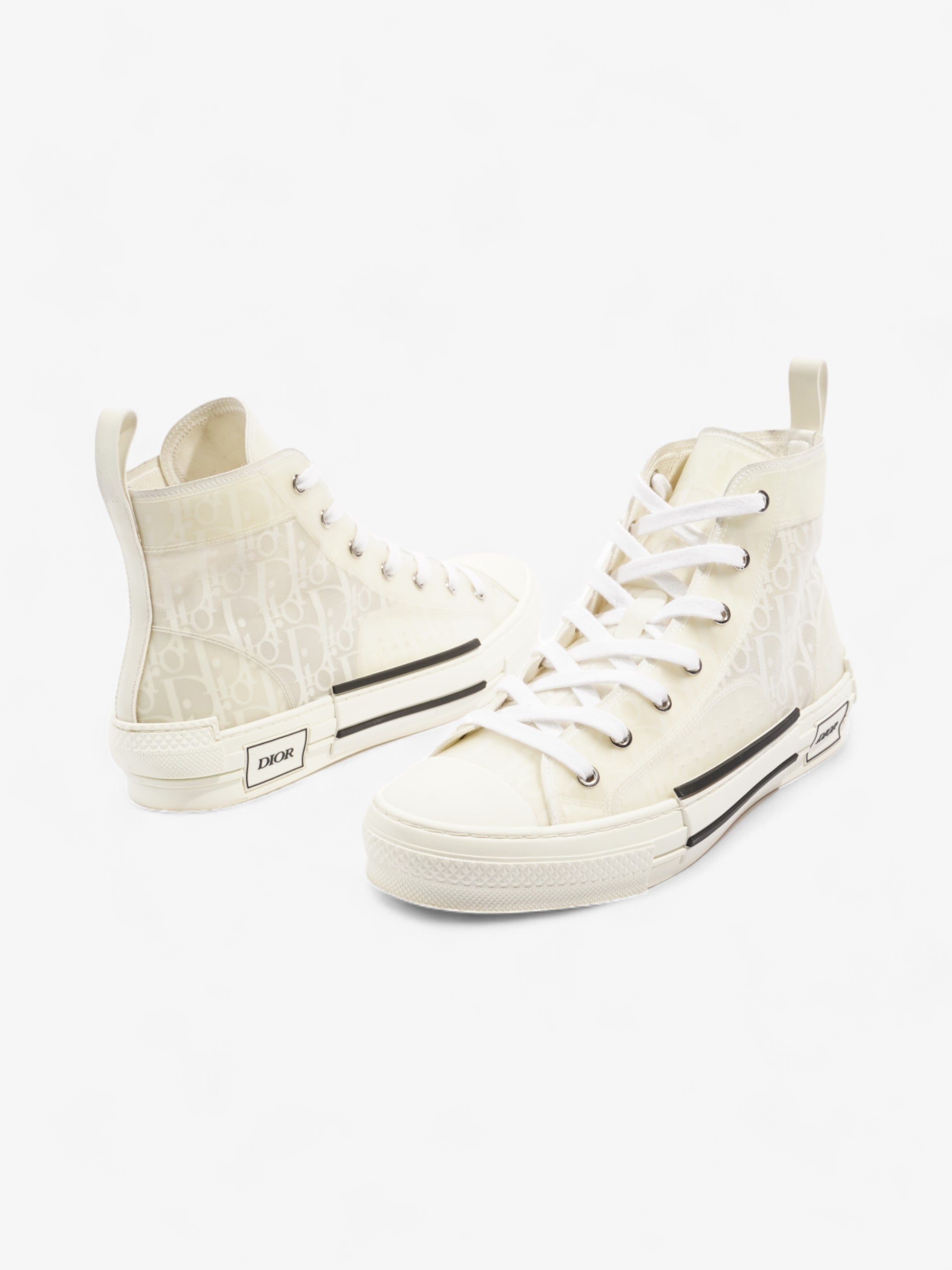 Christian Dior B23 High Top White Canvas EU 41 UK 7
