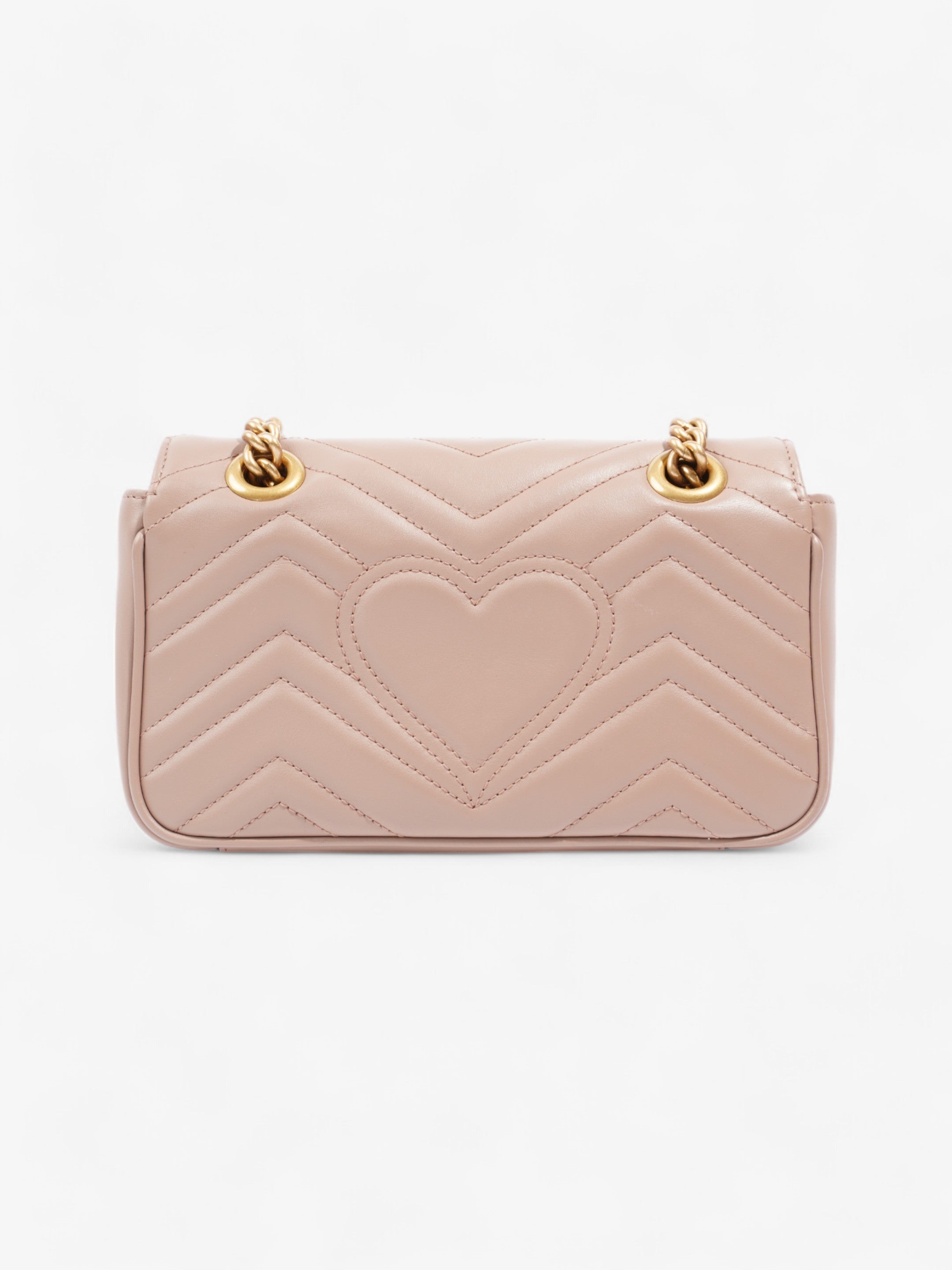 Gucci GG Marmont Dusty Pink Matelasse Leather Mini
