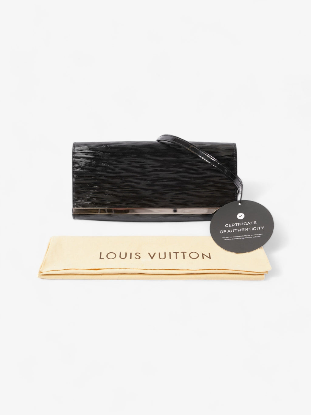 Louis Vuitton Sevigne Clutch Bag Black Epi Leather