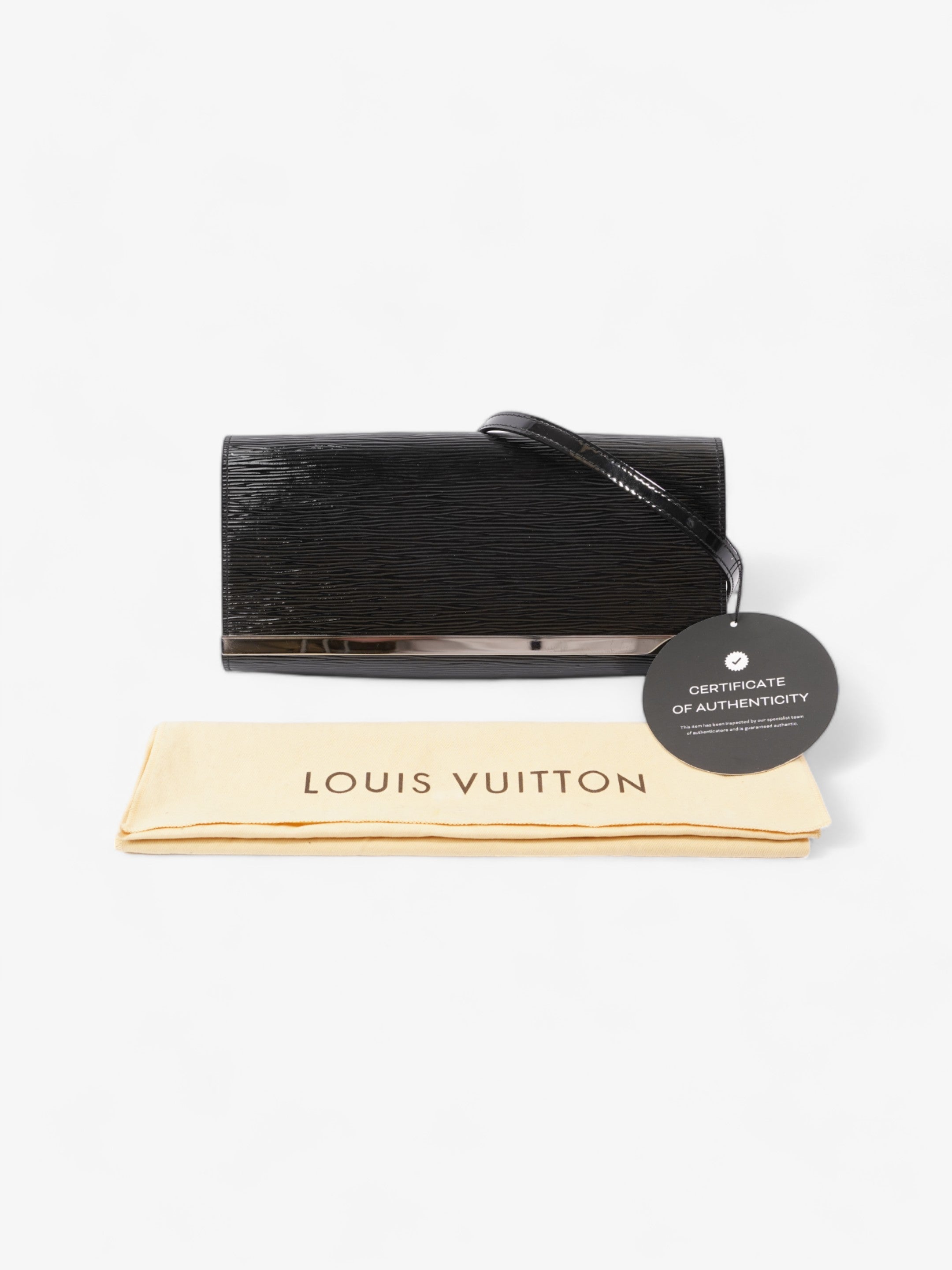 Louis Vuitton Sevigne Clutch Bag Black Epi Leather