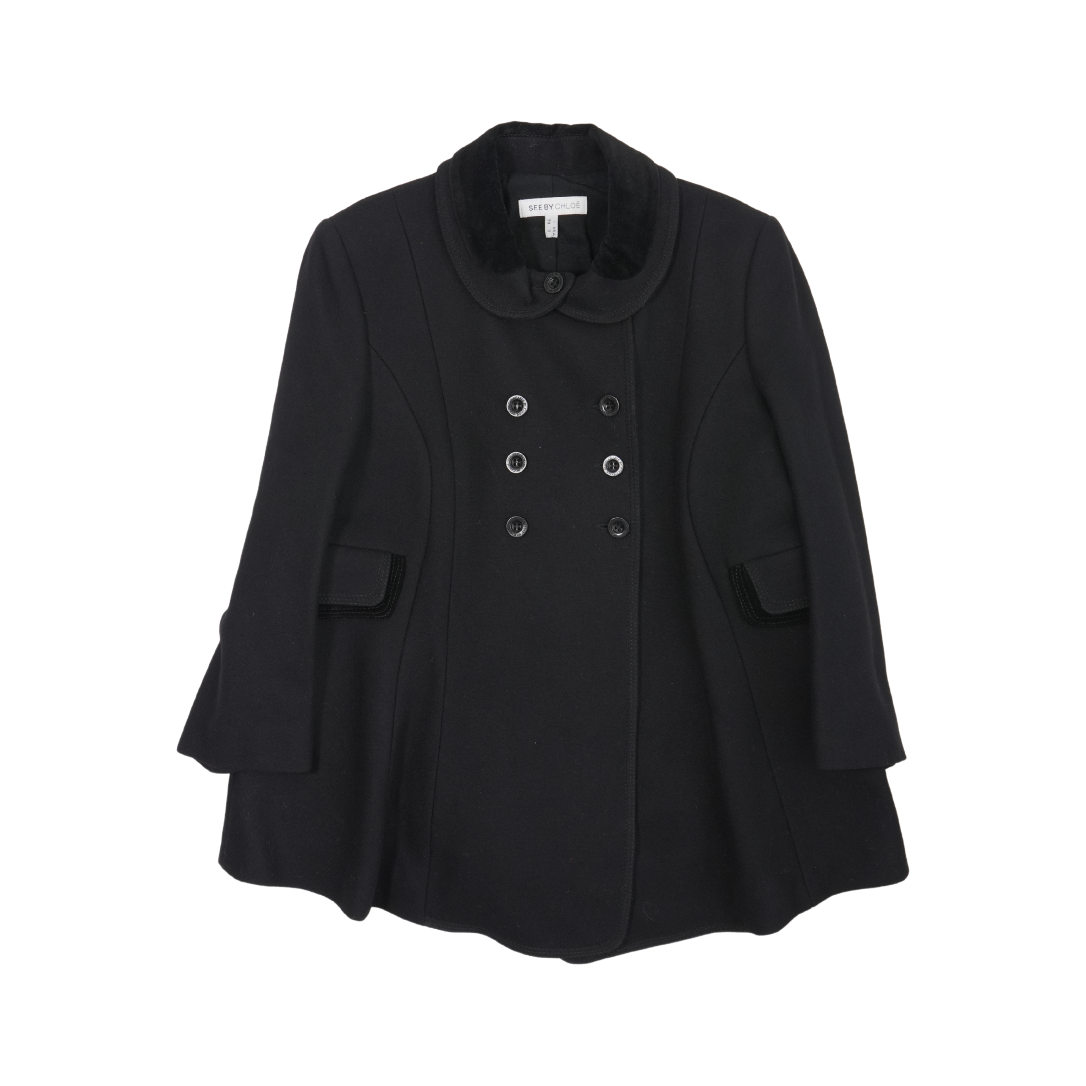 See By Chloe Babydoll Peacoat - Women's 2