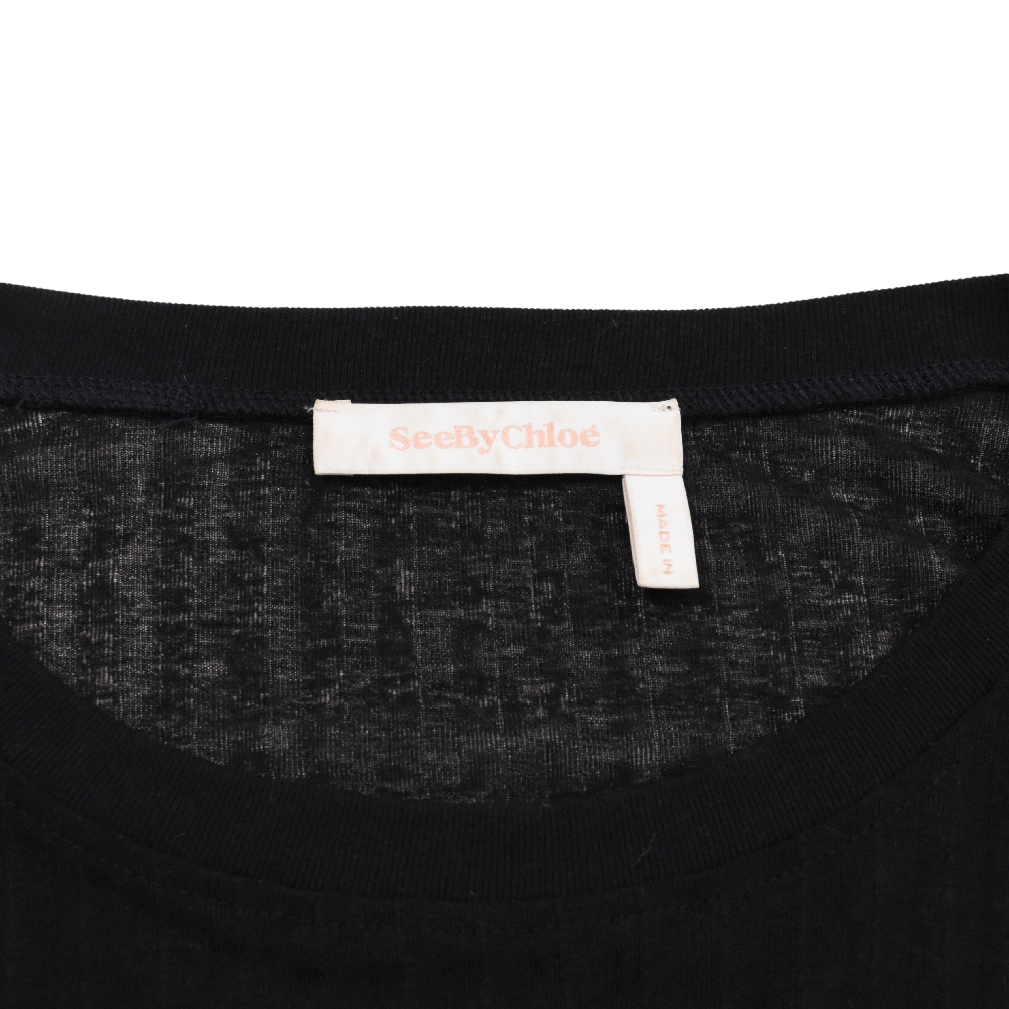 See By Chloe Ribbed Blouse Top - Women's M