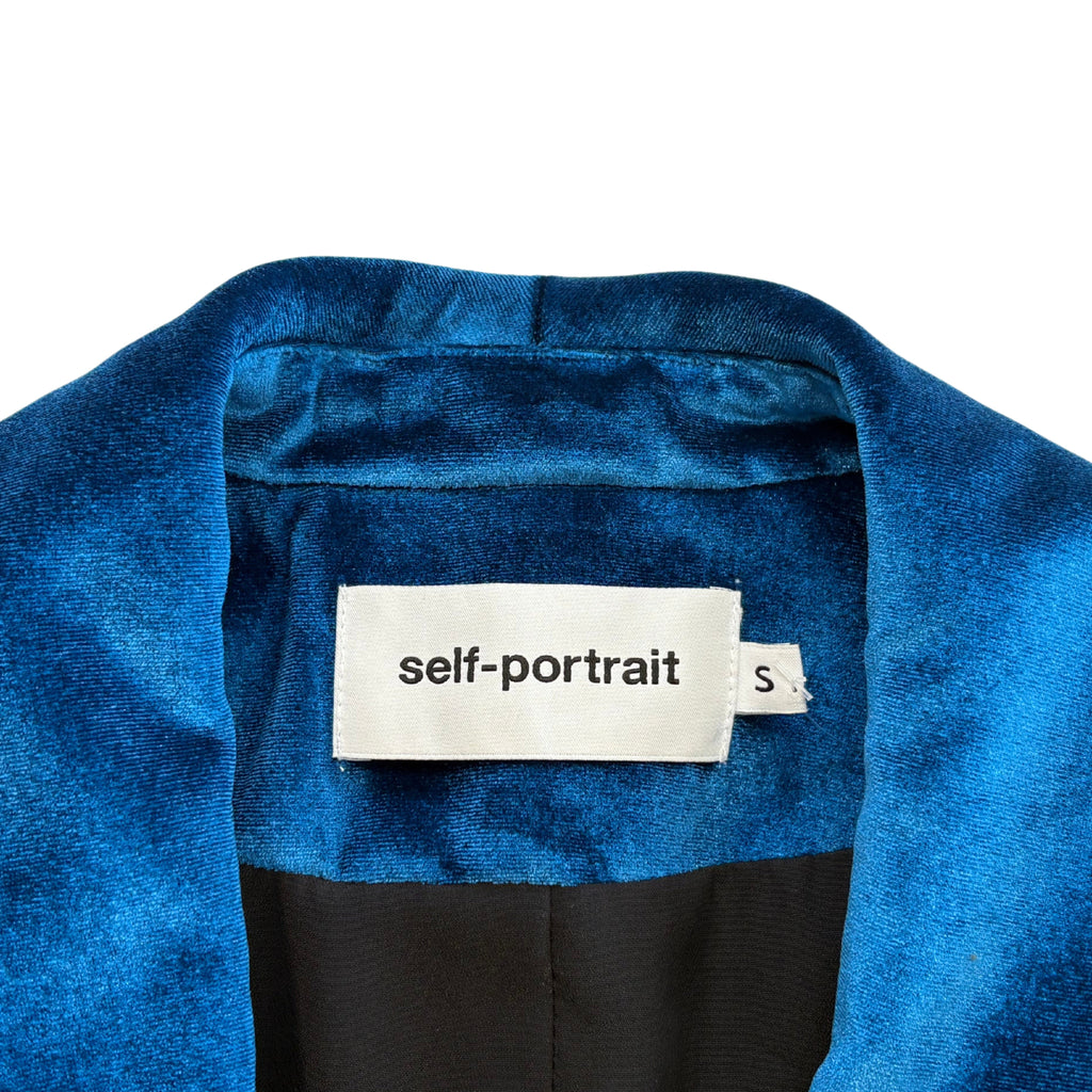 Self Portrait Velvet Blazer - Women's S
