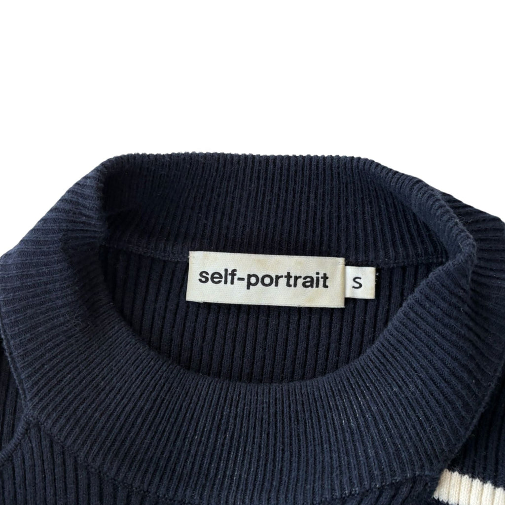 Self Portrait 'Ruffle' Sweater - Women's S