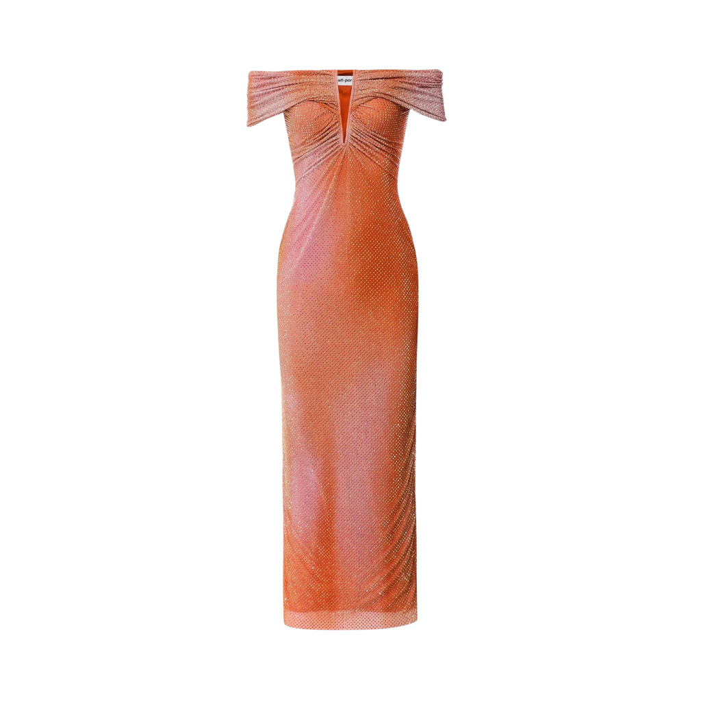 Self Portrait Off-The-Shoulder Maxi Dress - Women's 6