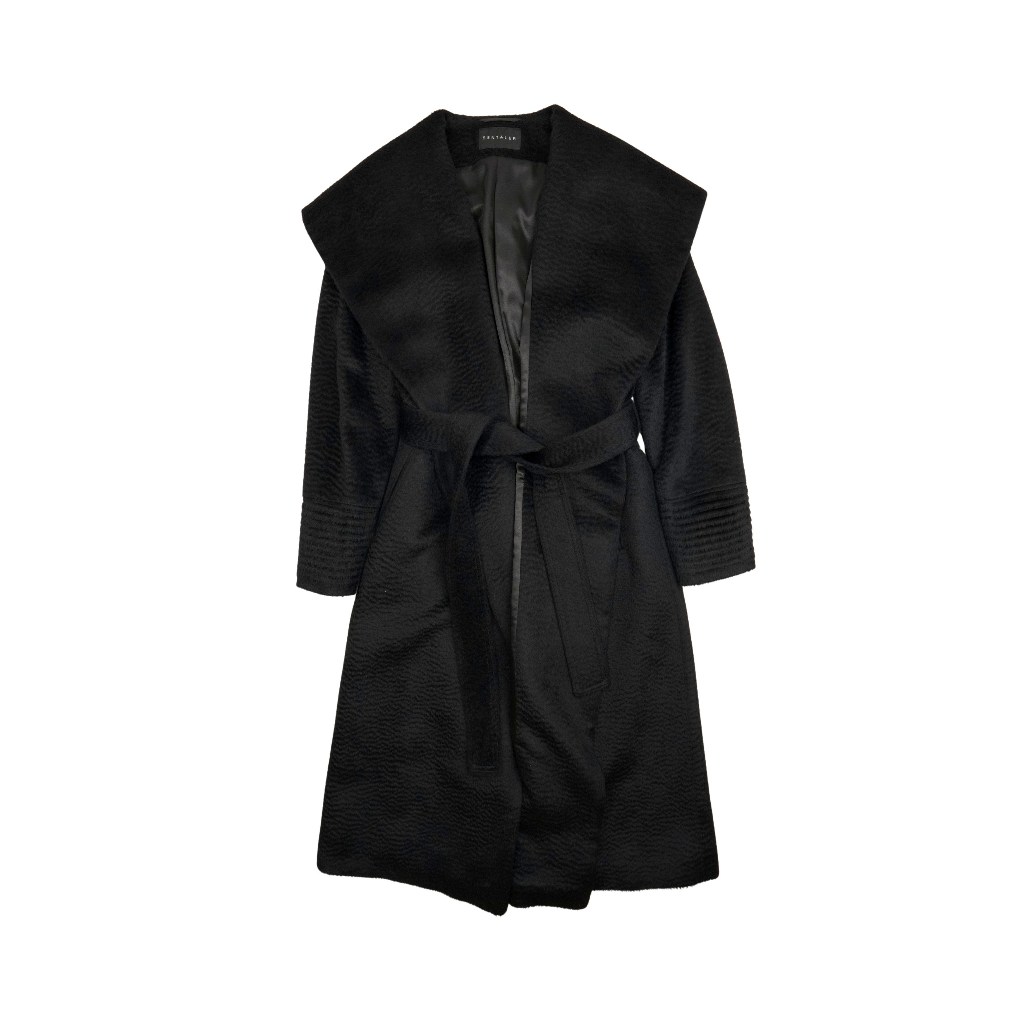 Sentaler 'Alpaca Long' Wrap Coat - Women's S