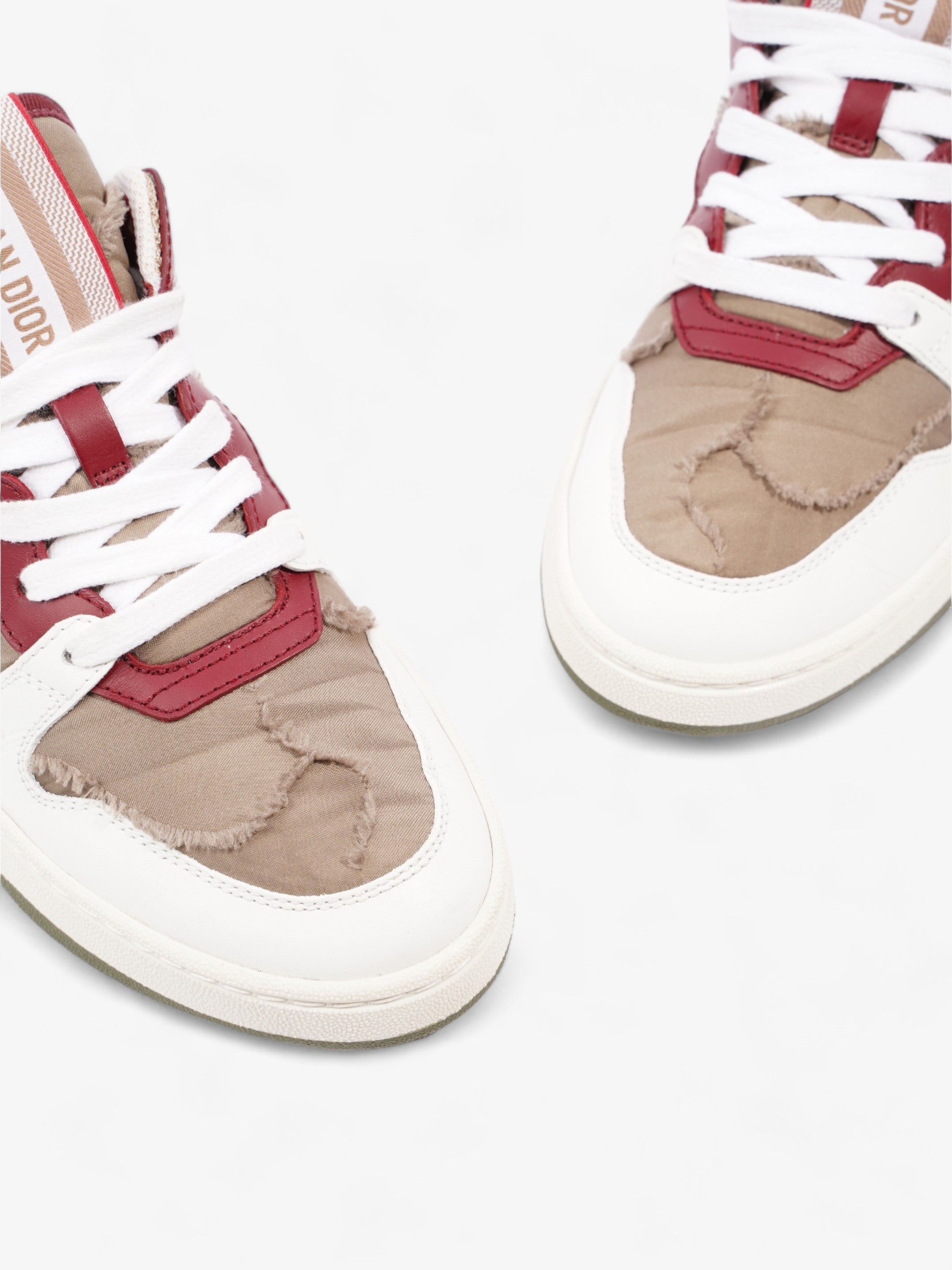 Christian Dior Camouflage Nylon White / Burgundy / Brown  Nylon EU 36 UK 3