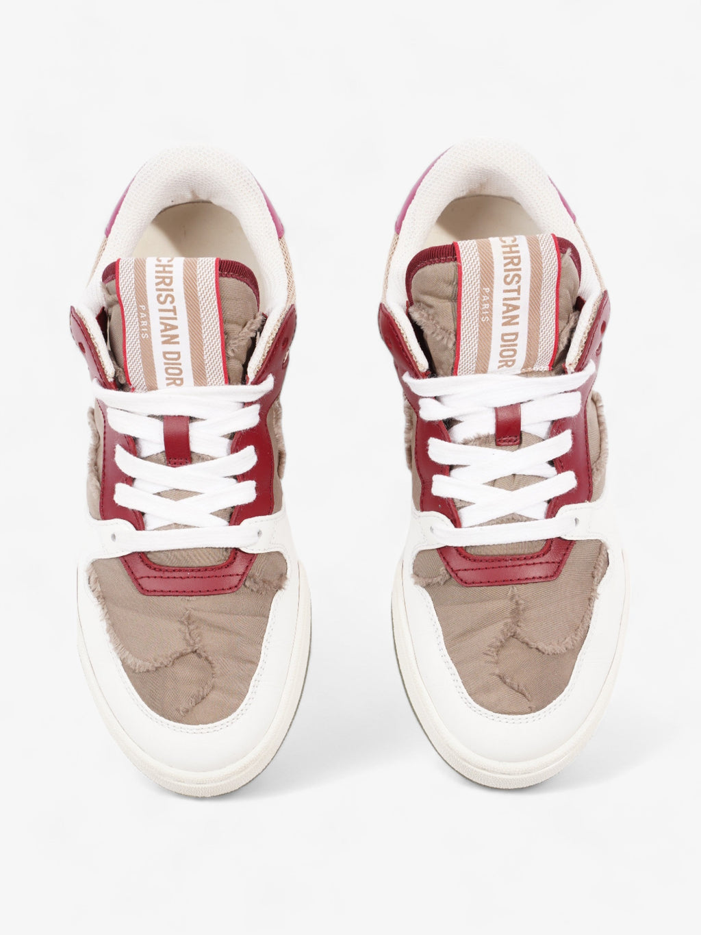 Christian Dior Camouflage Nylon White / Burgundy / Brown  Nylon EU 36 UK 3