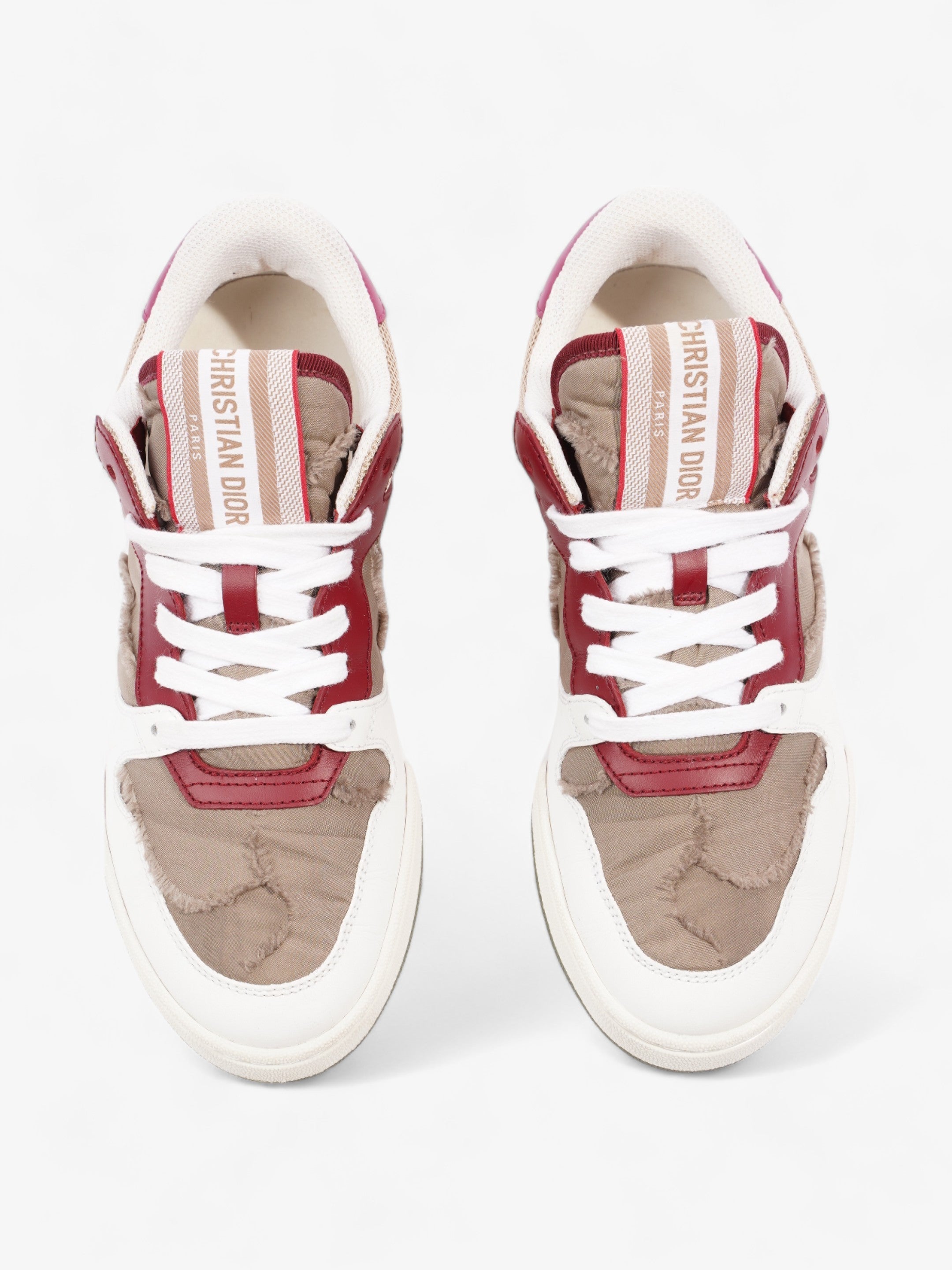 Christian Dior Camouflage Nylon White / Burgundy / Brown  Nylon EU 36 UK 3