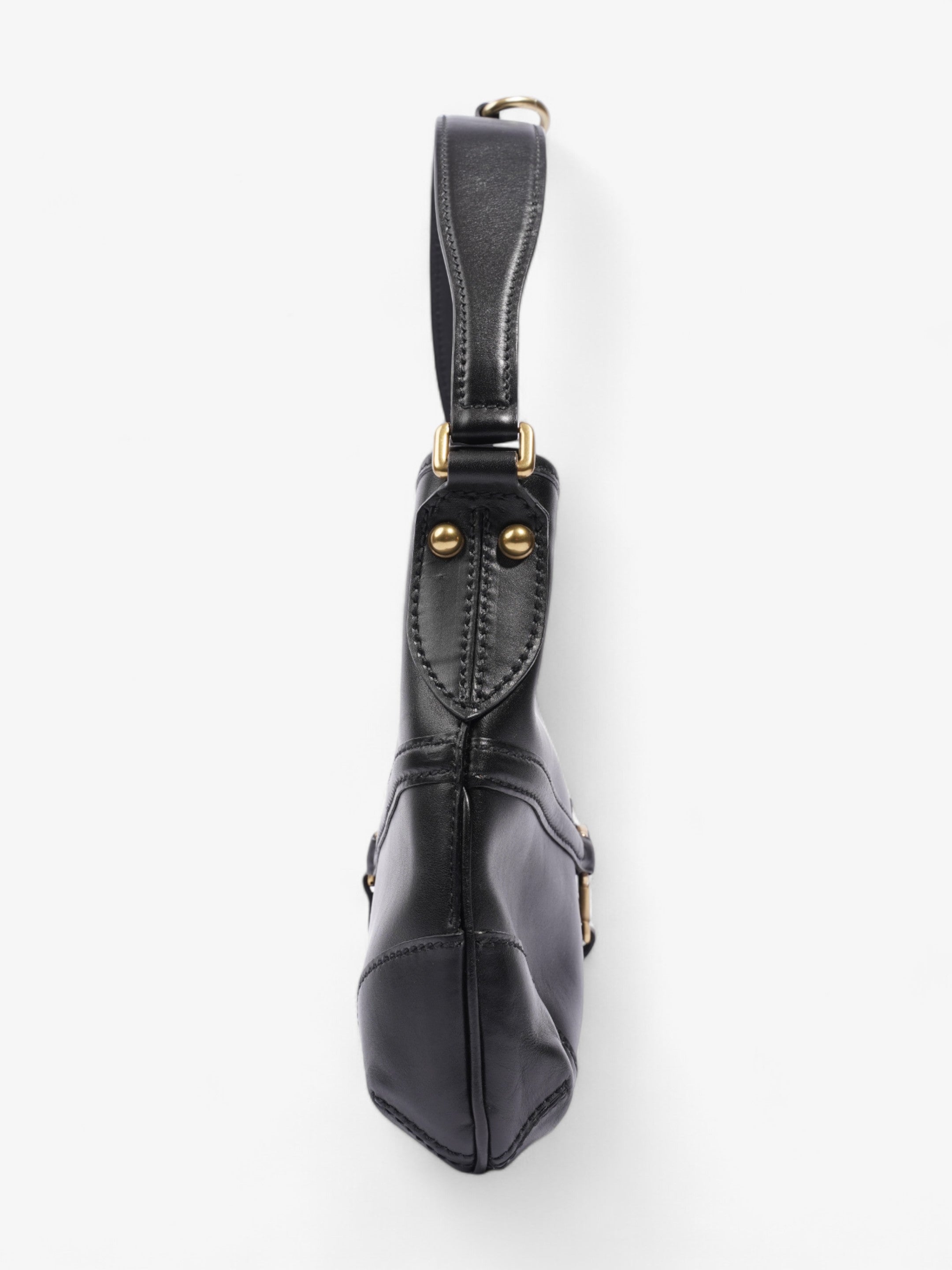 Gucci GG Reins Hobo Black Leather