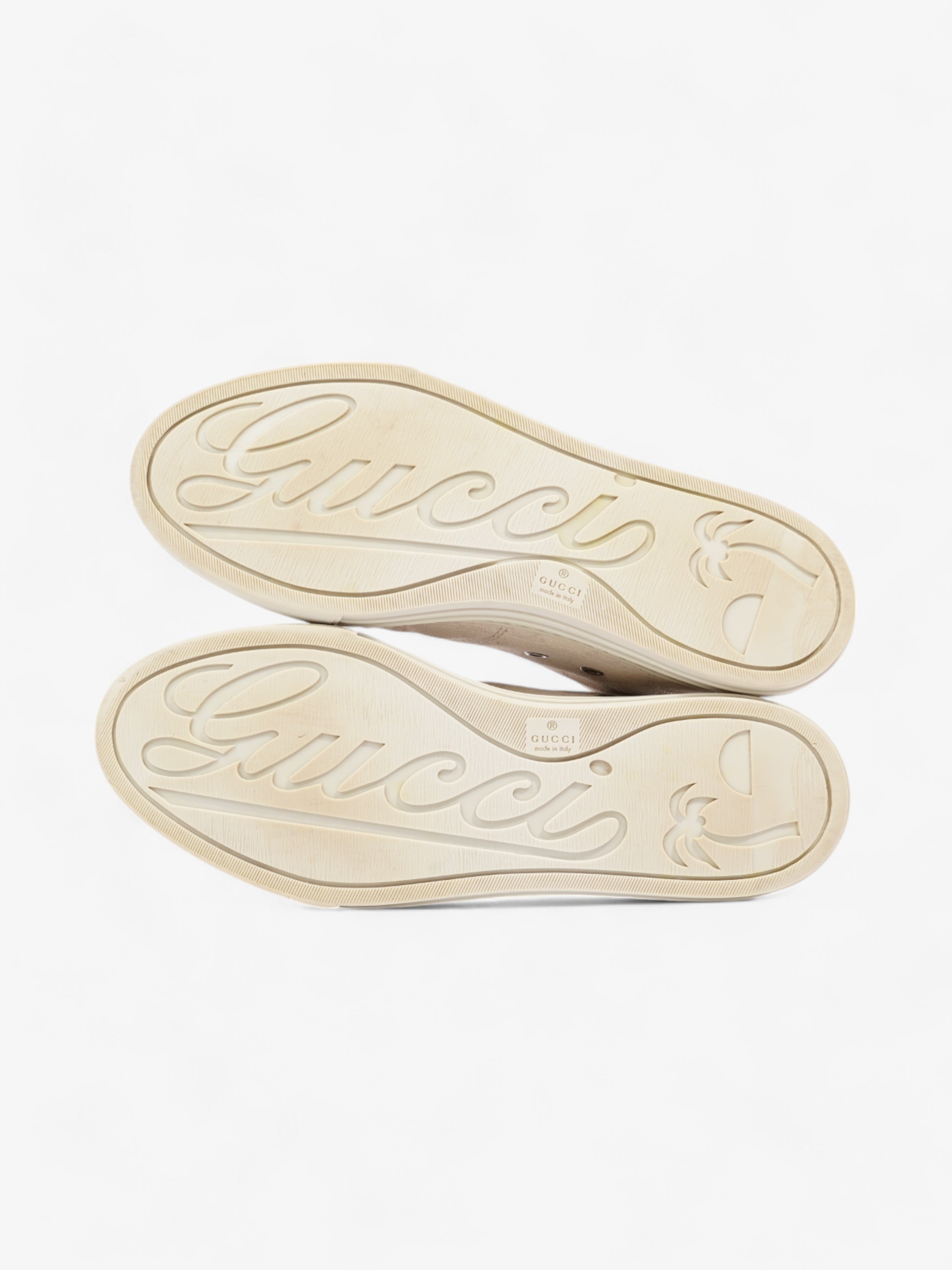 Gucci GG Monogram High-Top Sneakers Beige  Canvas EU 38 UK 5