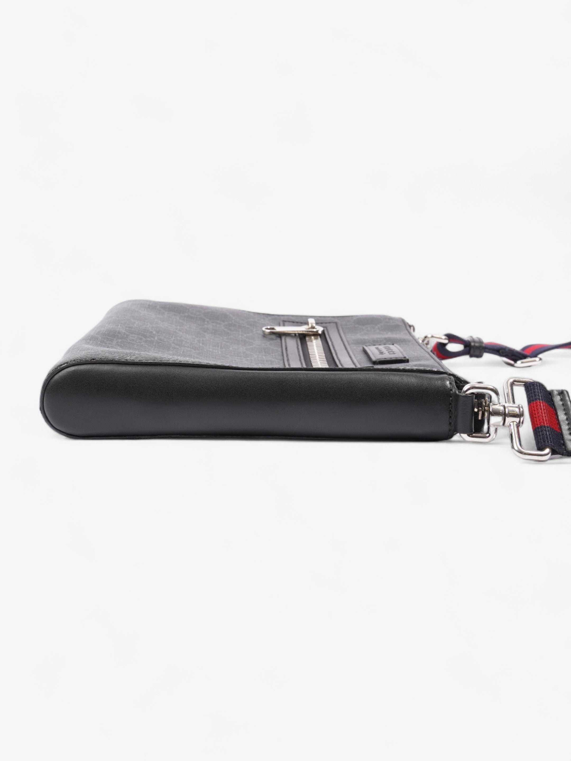 Gucci GG Web Messenger Bag Black / Red / Blue Canvas