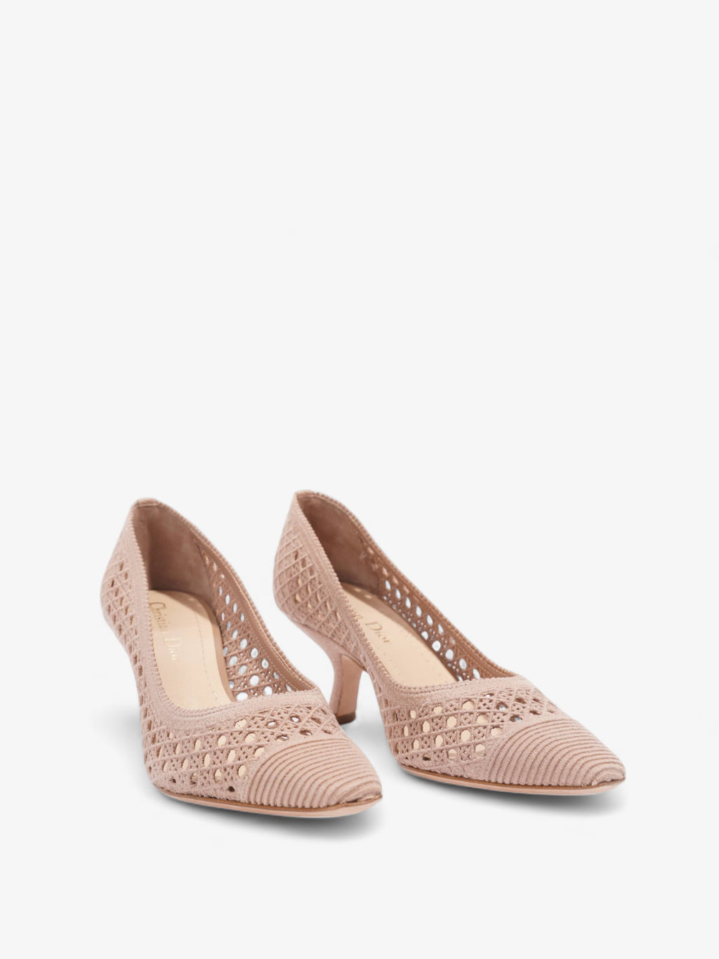 Dior Capture Mules 65 Nude Knit EU 36.5 UK 3.5