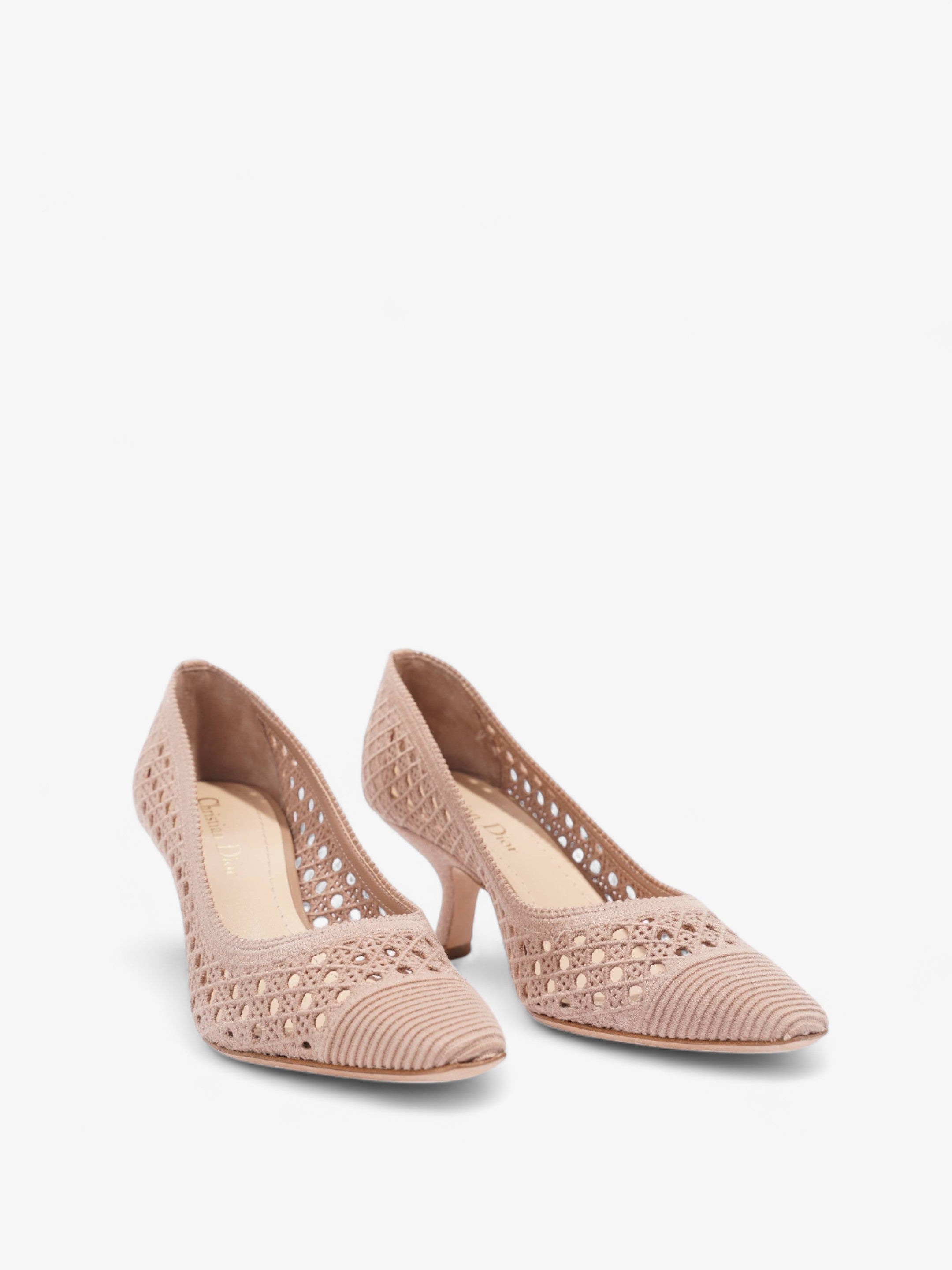 Dior Capture Mules 65 Nude Knit EU 36.5 UK 3.5