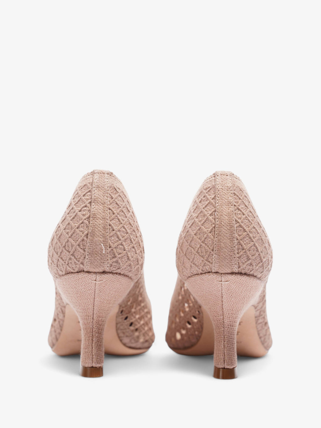 Dior Capture Mules 65 Nude Knit EU 36.5 UK 3.5