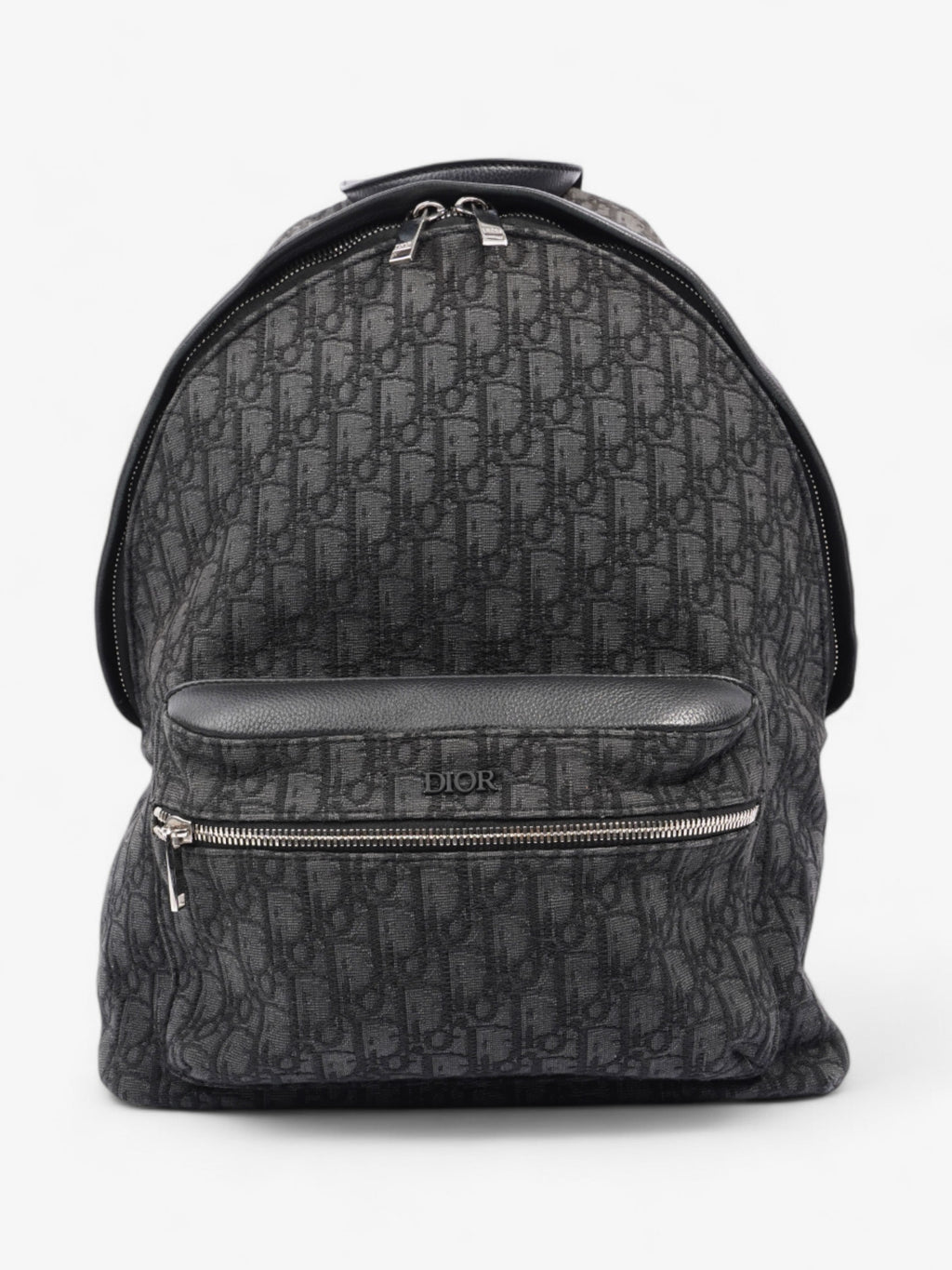 Christian Dior Trotter Backpack Black Oblique Canvas