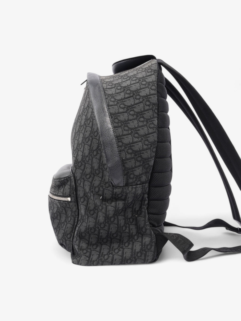 Christian Dior Trotter Backpack Black Oblique Canvas